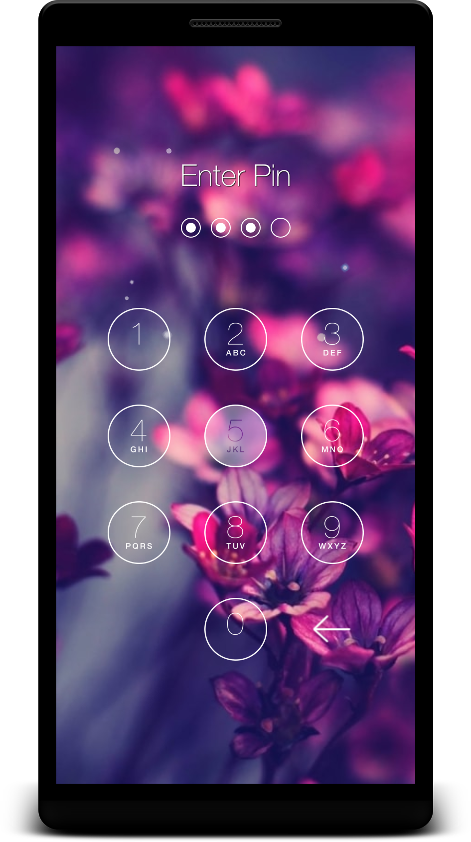 اسکرین شات 5 برنامه Keypad Lock Screen