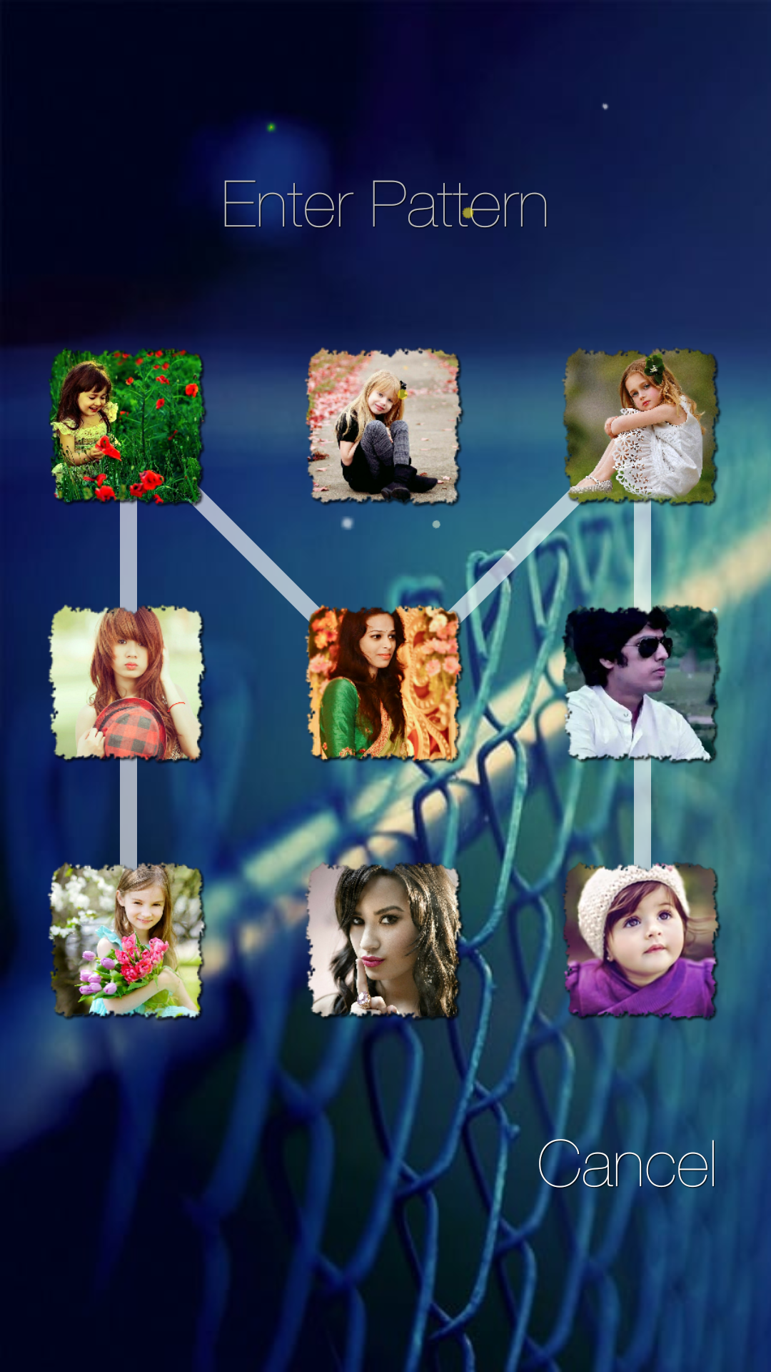 اسکرین شات 2 برنامه Photo Pattern Lock Screen