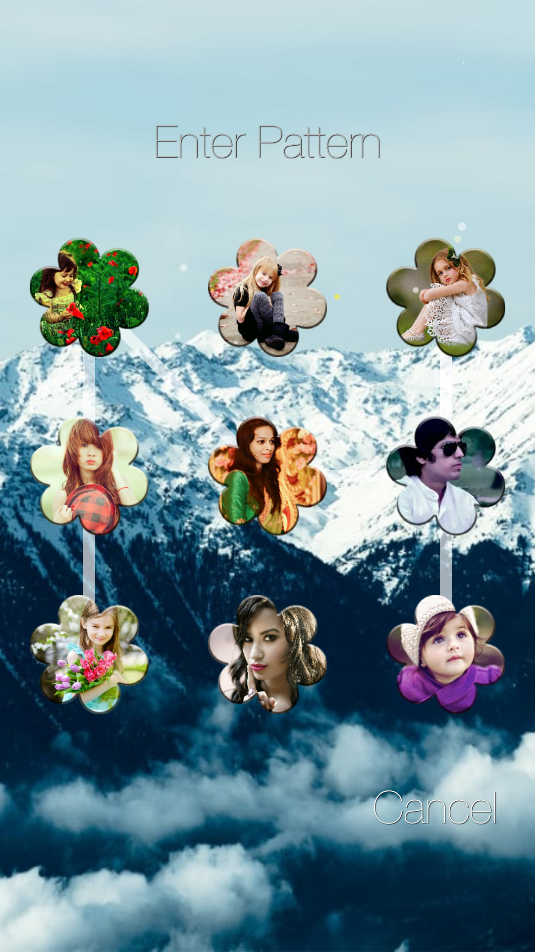 اسکرین شات 5 برنامه Photo Pattern Lock Screen