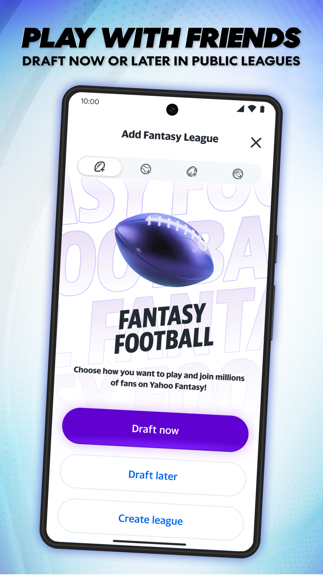اسکرین شات 2 برنامه Yahoo Fantasy Football, Sports