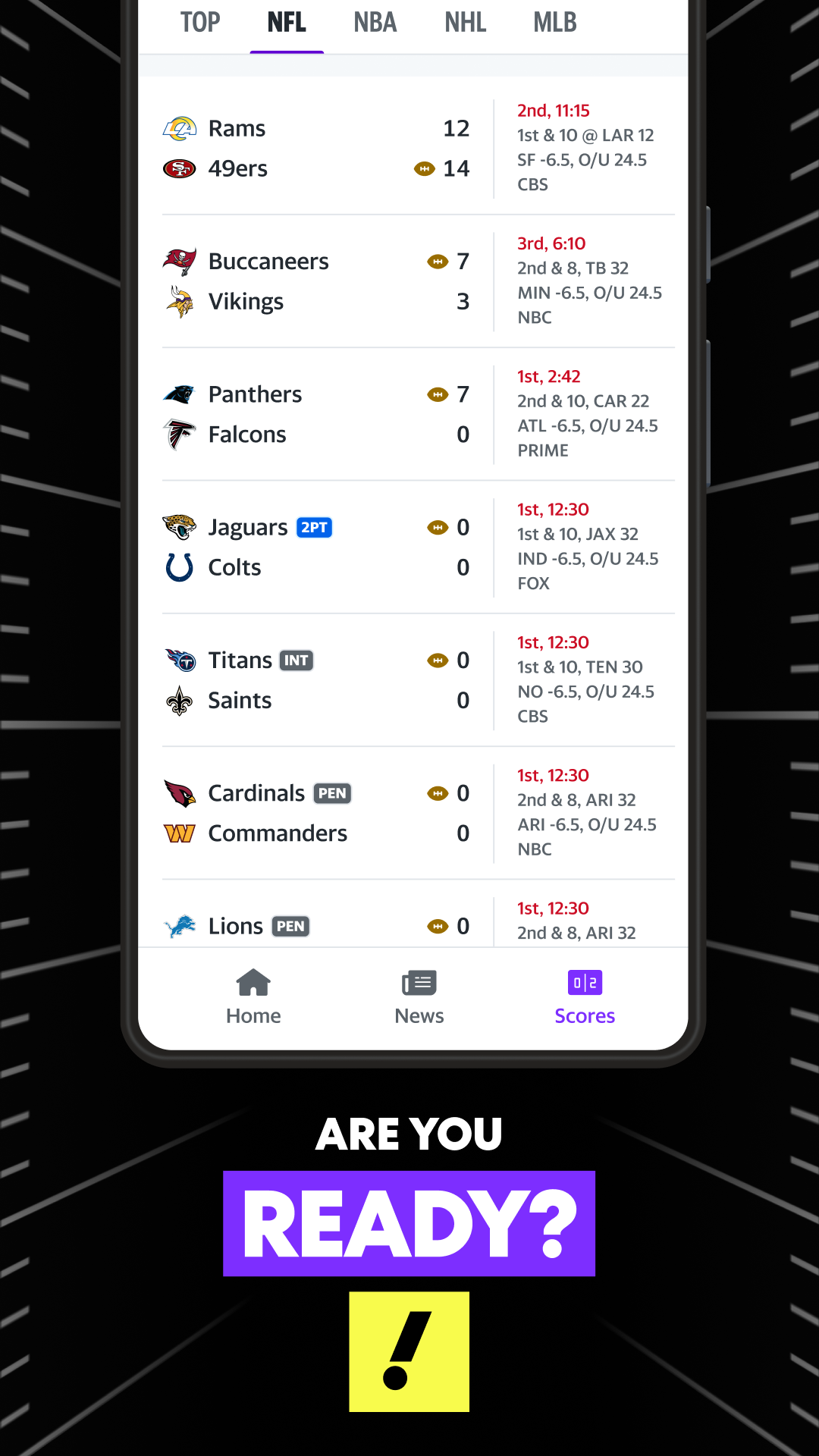 اسکرین شات 5 برنامه Yahoo Fantasy Football, Sports