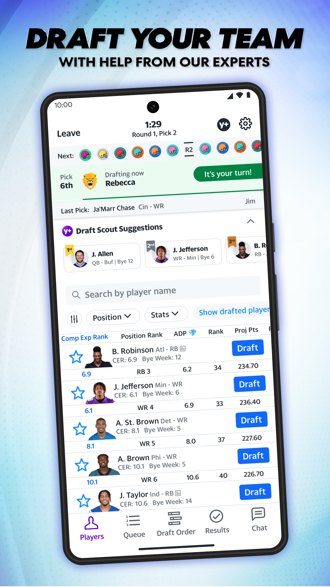 اسکرین شات 3 برنامه Yahoo Fantasy Football, Sports