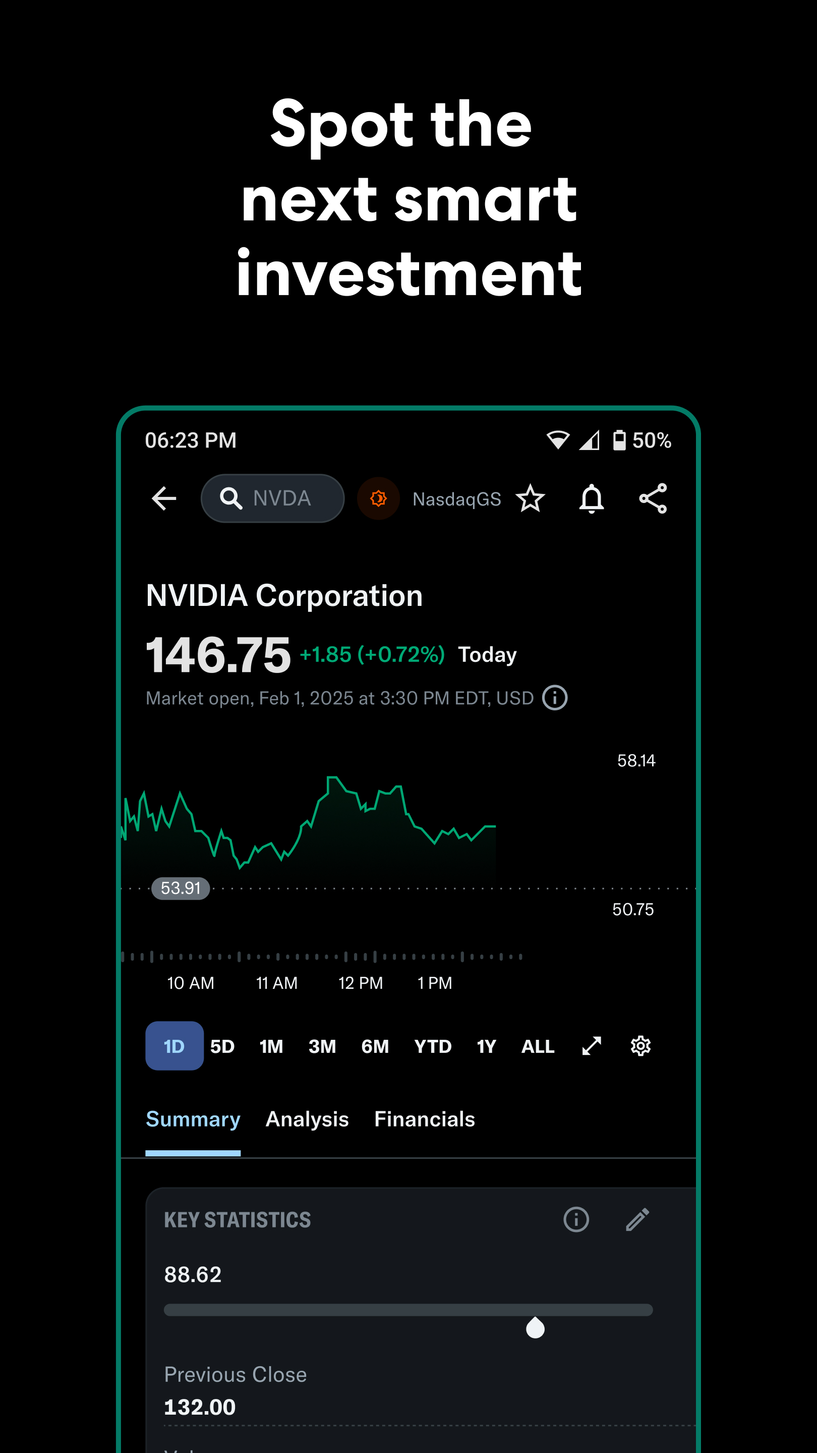 اسکرین شات 3 برنامه Yahoo Finance: Stocks & News