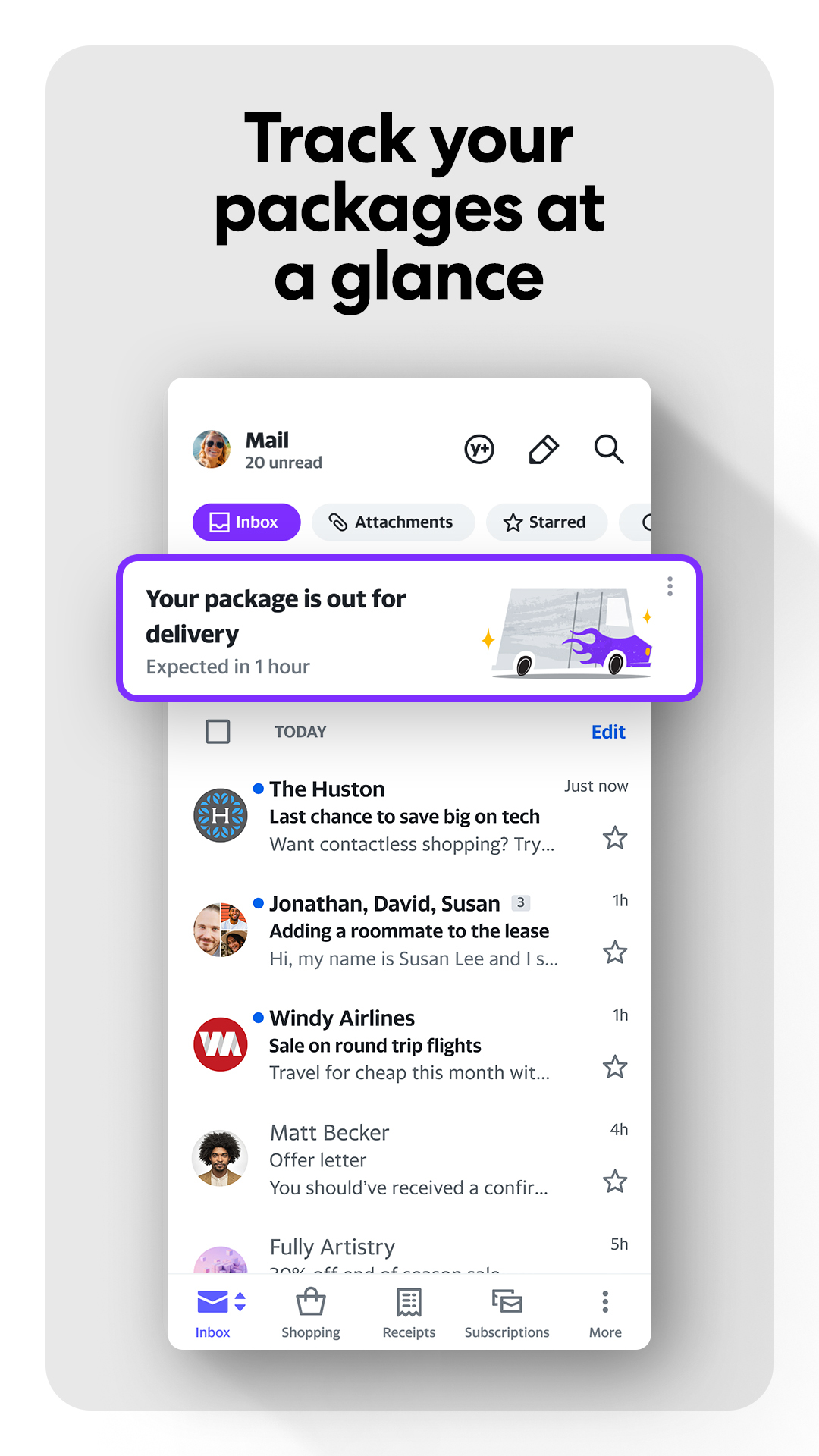 اسکرین شات 2 برنامه yahoo mail