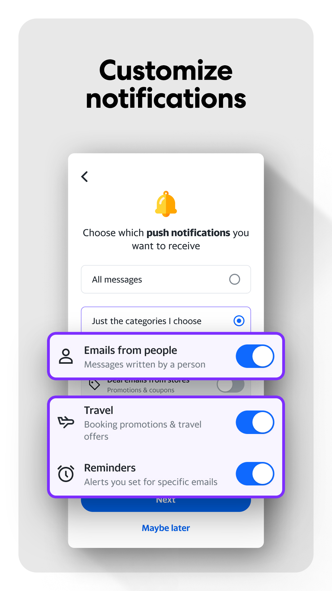اسکرین شات 6 برنامه yahoo mail