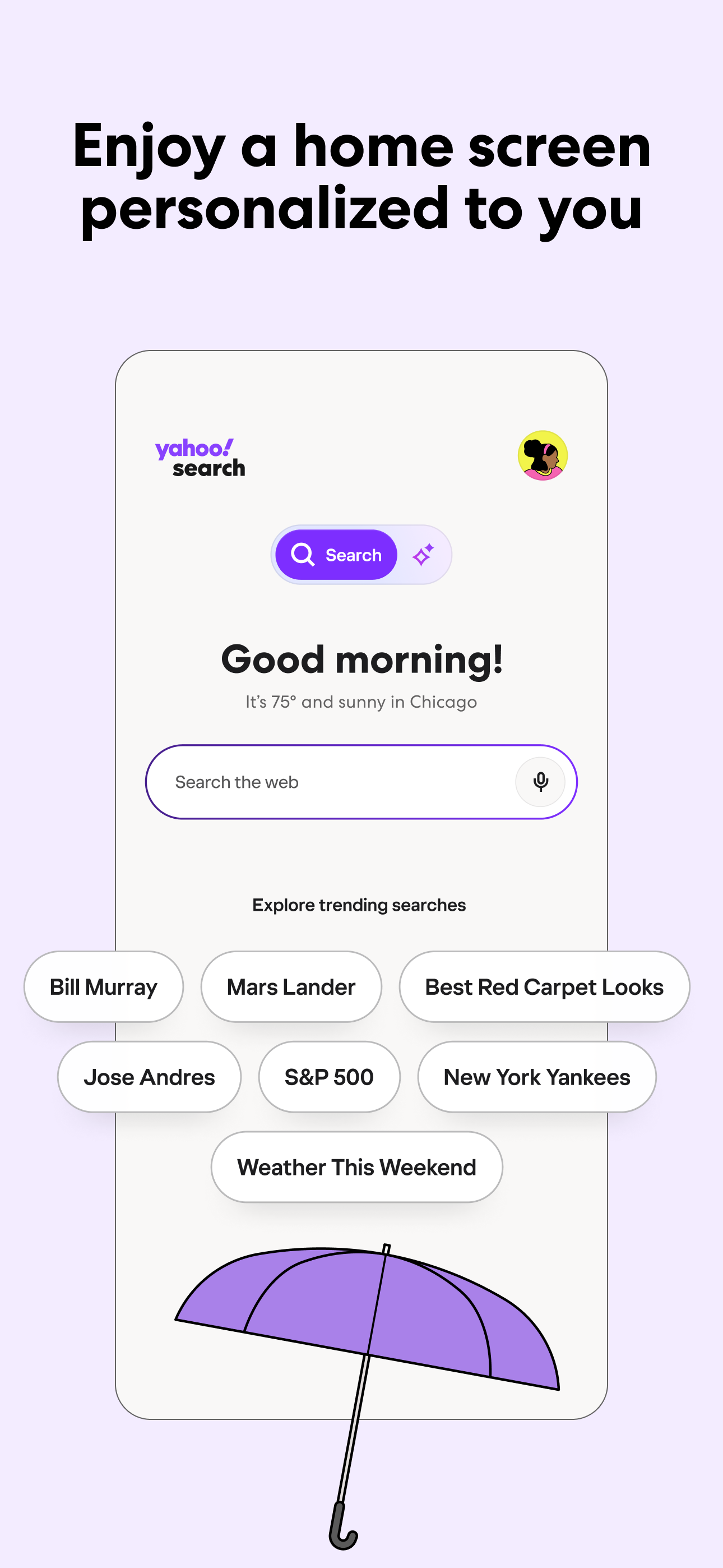 اسکرین شات 2 برنامه Yahoo Search: Discover More
