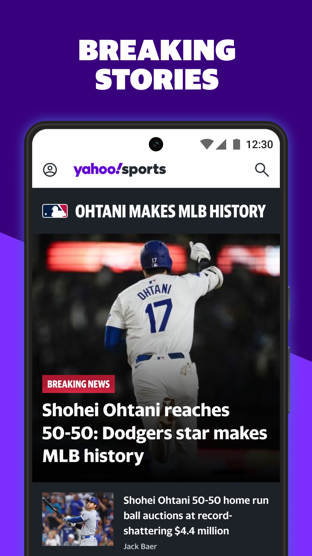اسکرین شات 3 برنامه Yahoo Sports: Scores and News