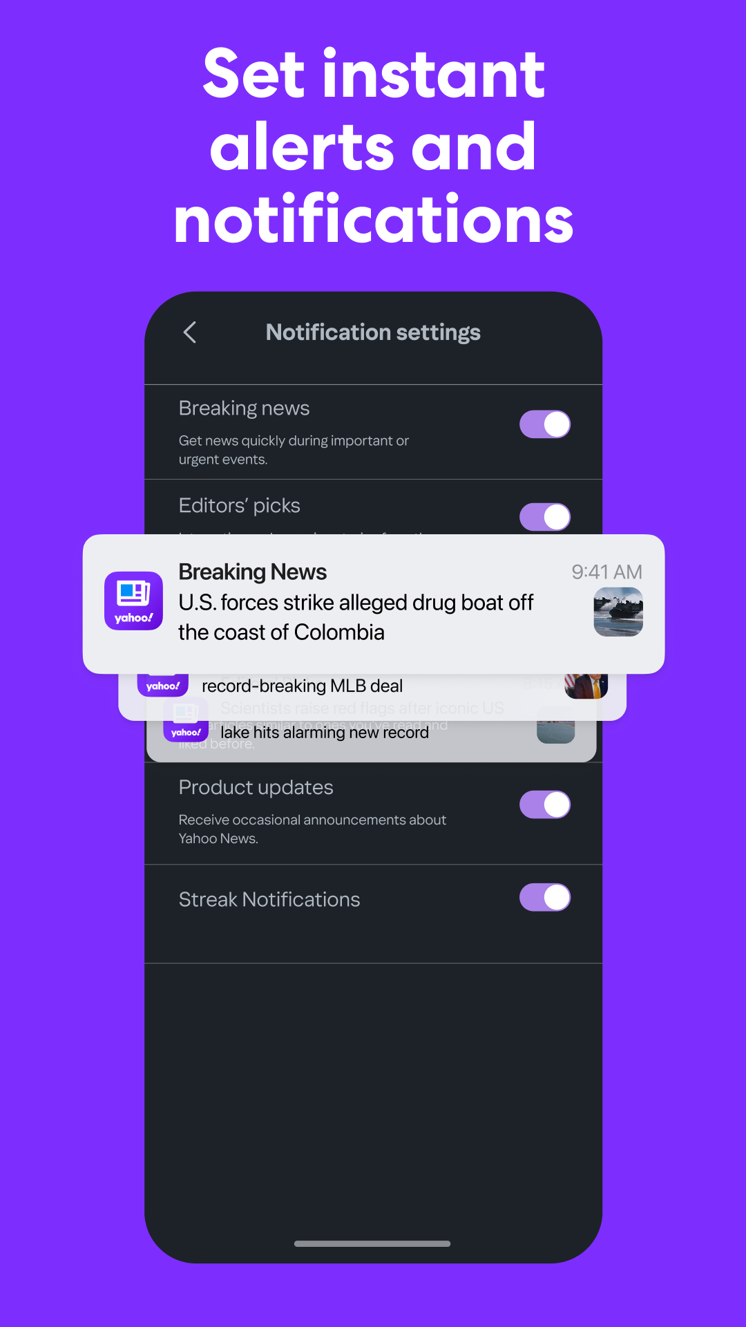 اسکرین شات 7 برنامه Yahoo News: Daily News For You