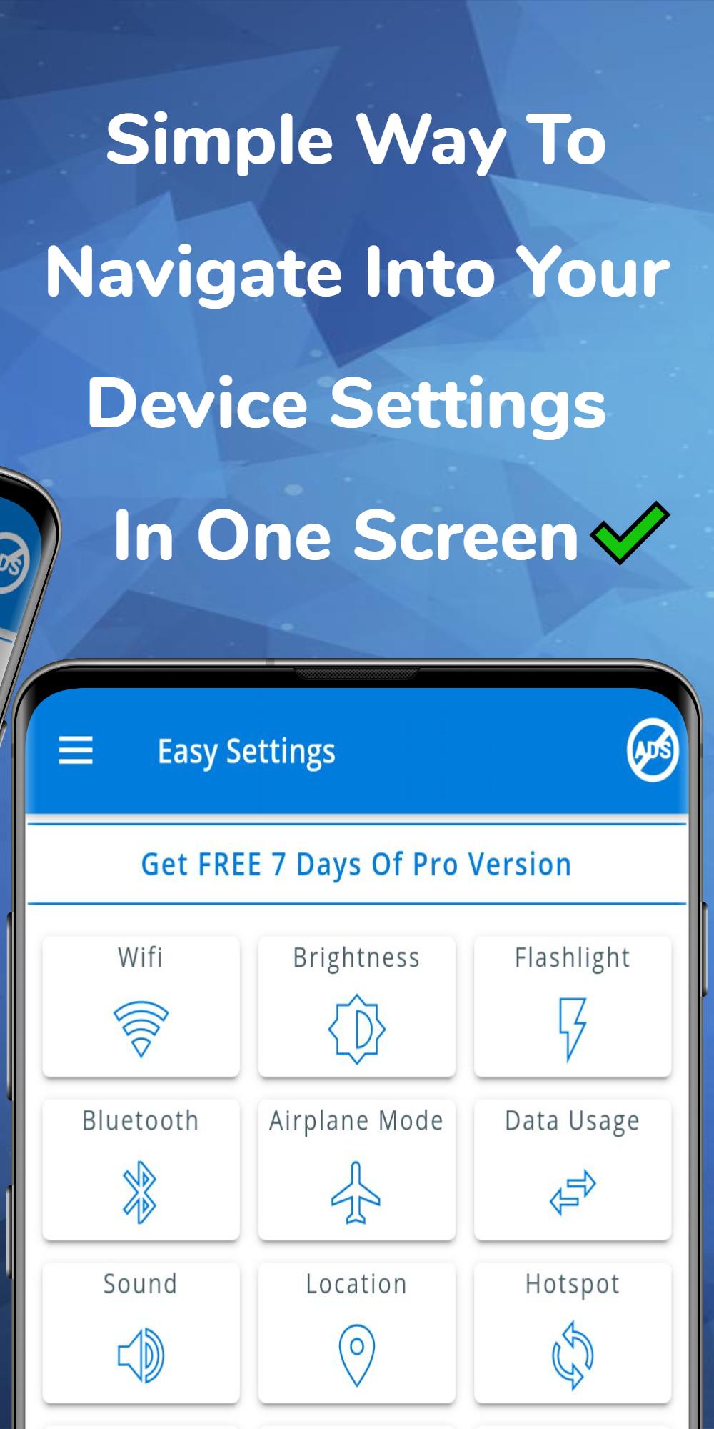 اسکرین شات 2 برنامه Quick Settings Shortcuts app