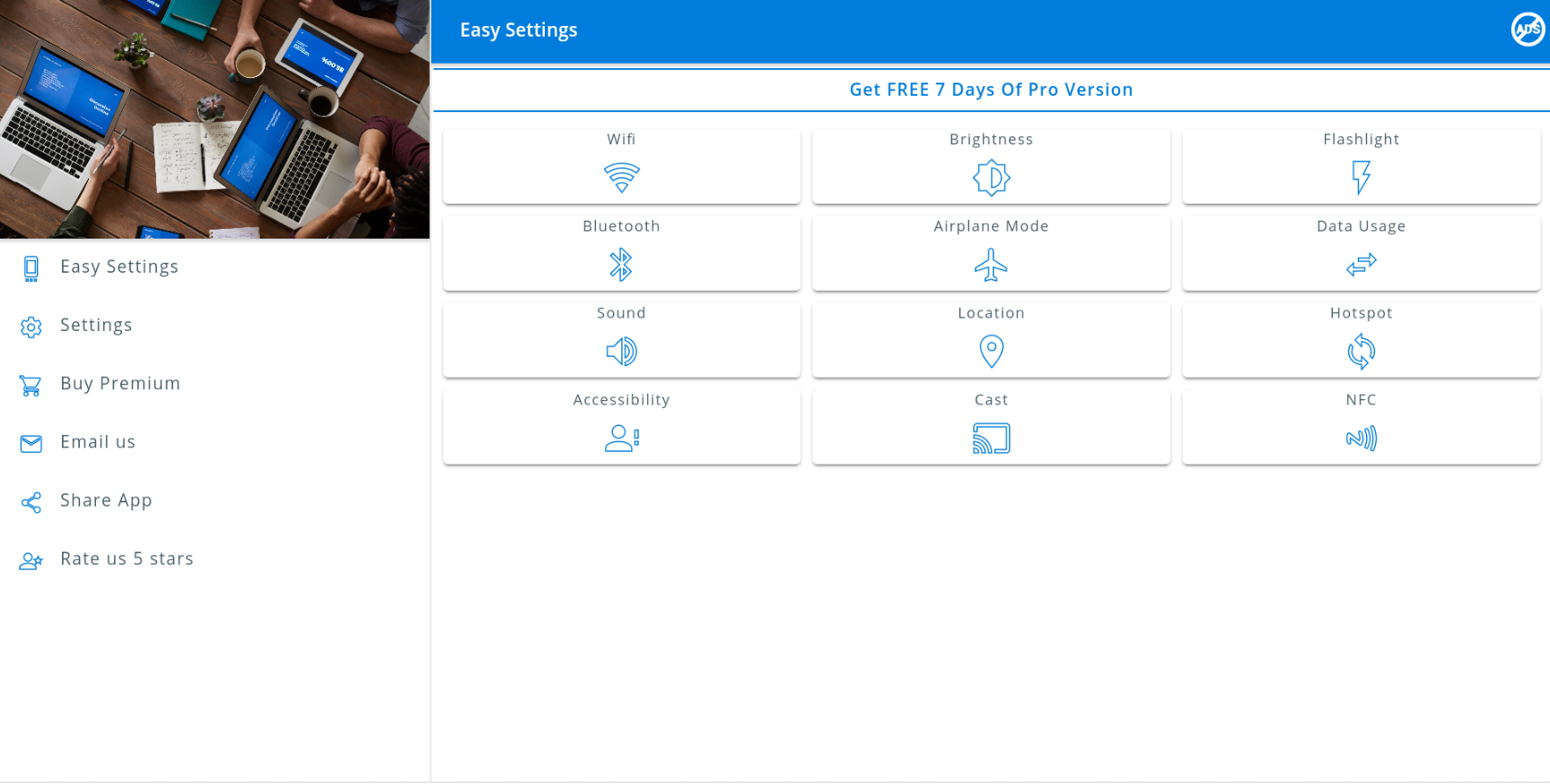 اسکرین شات 3 برنامه Quick Settings Shortcuts app