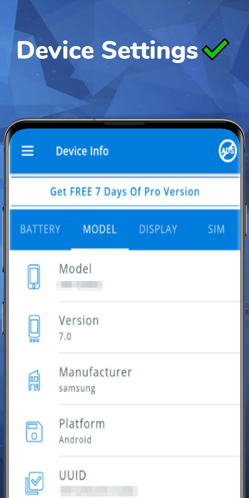 اسکرین شات 3 برنامه Device Information