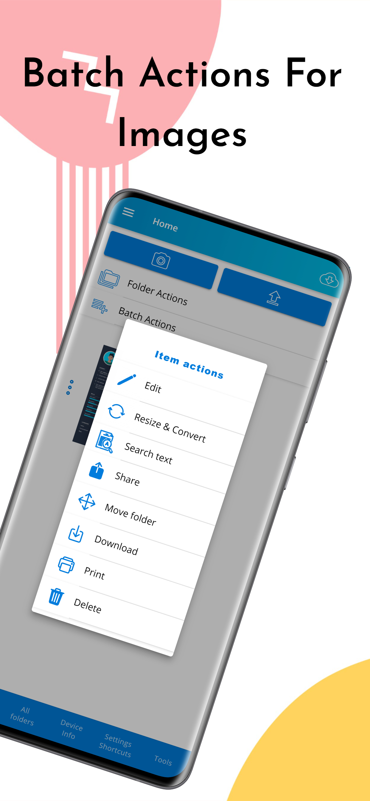 اسکرین شات 3 برنامه Resize image & Convert photo