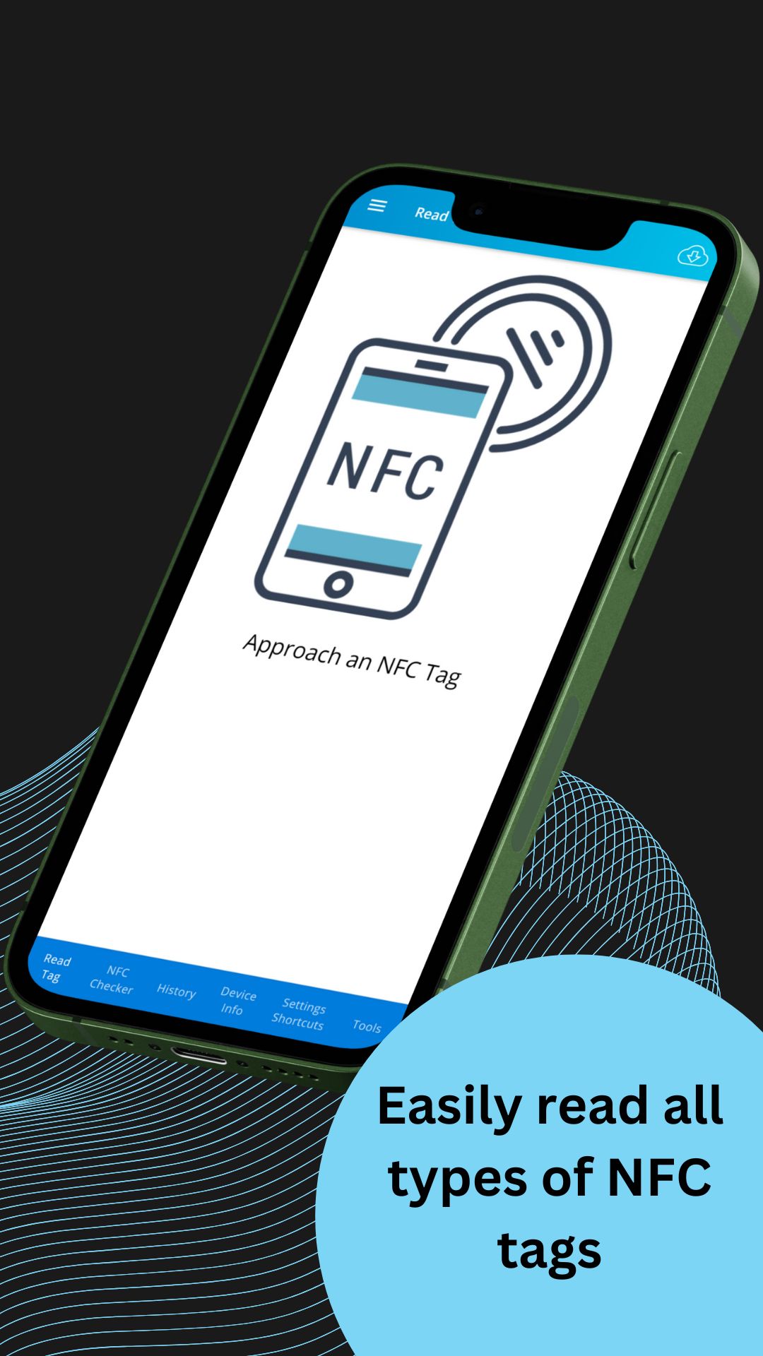 اسکرین شات 2 برنامه NFC write and read tags