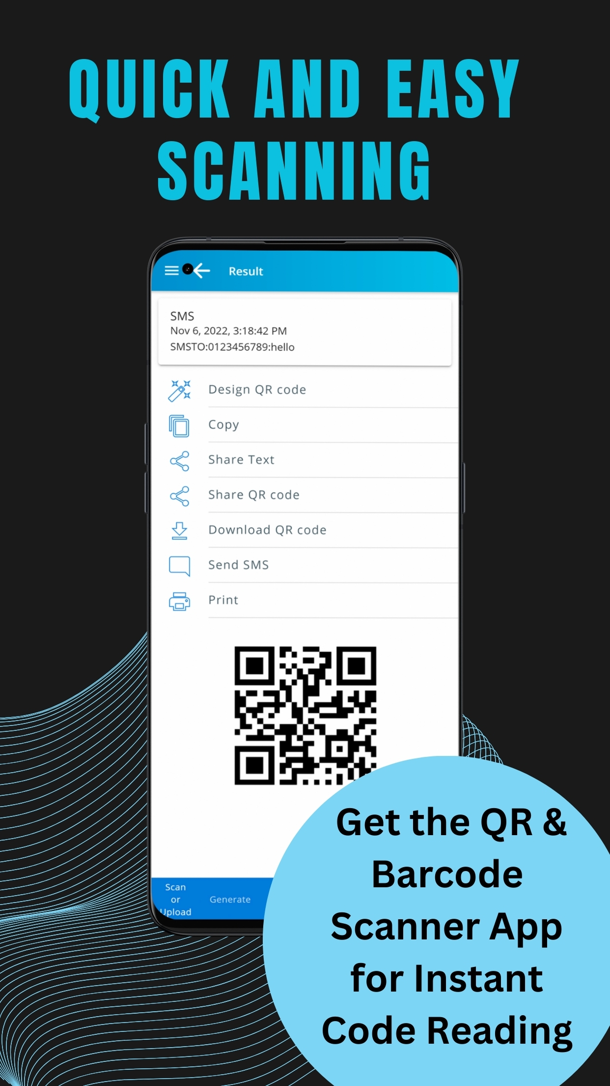 اسکرین شات 5 برنامه Barcode & QR Code Reader