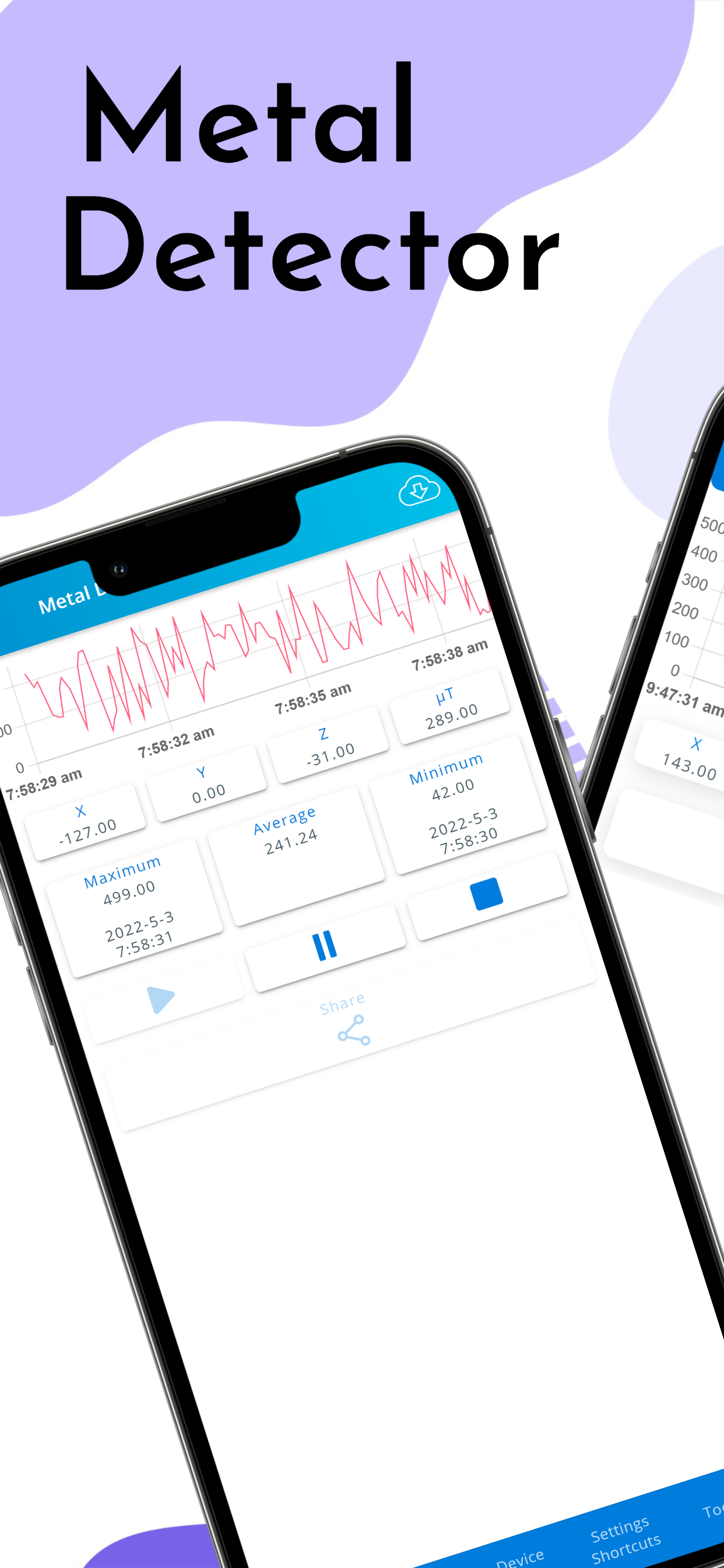 اسکرین شات 1 برنامه Metal Detector & Gold Finder