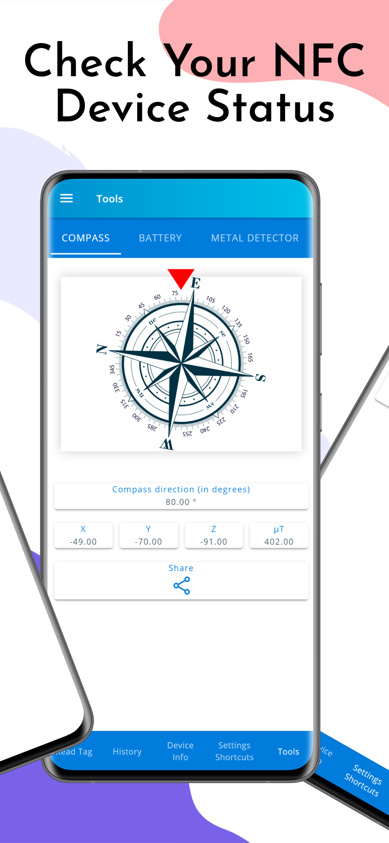 اسکرین شات 2 برنامه NFC Checker & Tools