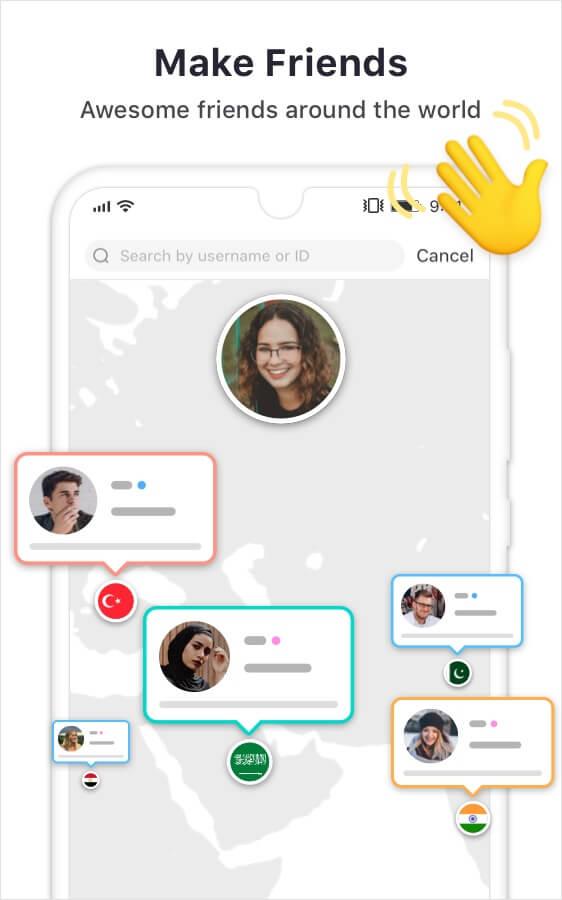 اسکرین شات 5 برنامه Yalla Lite - Group Voice Chat