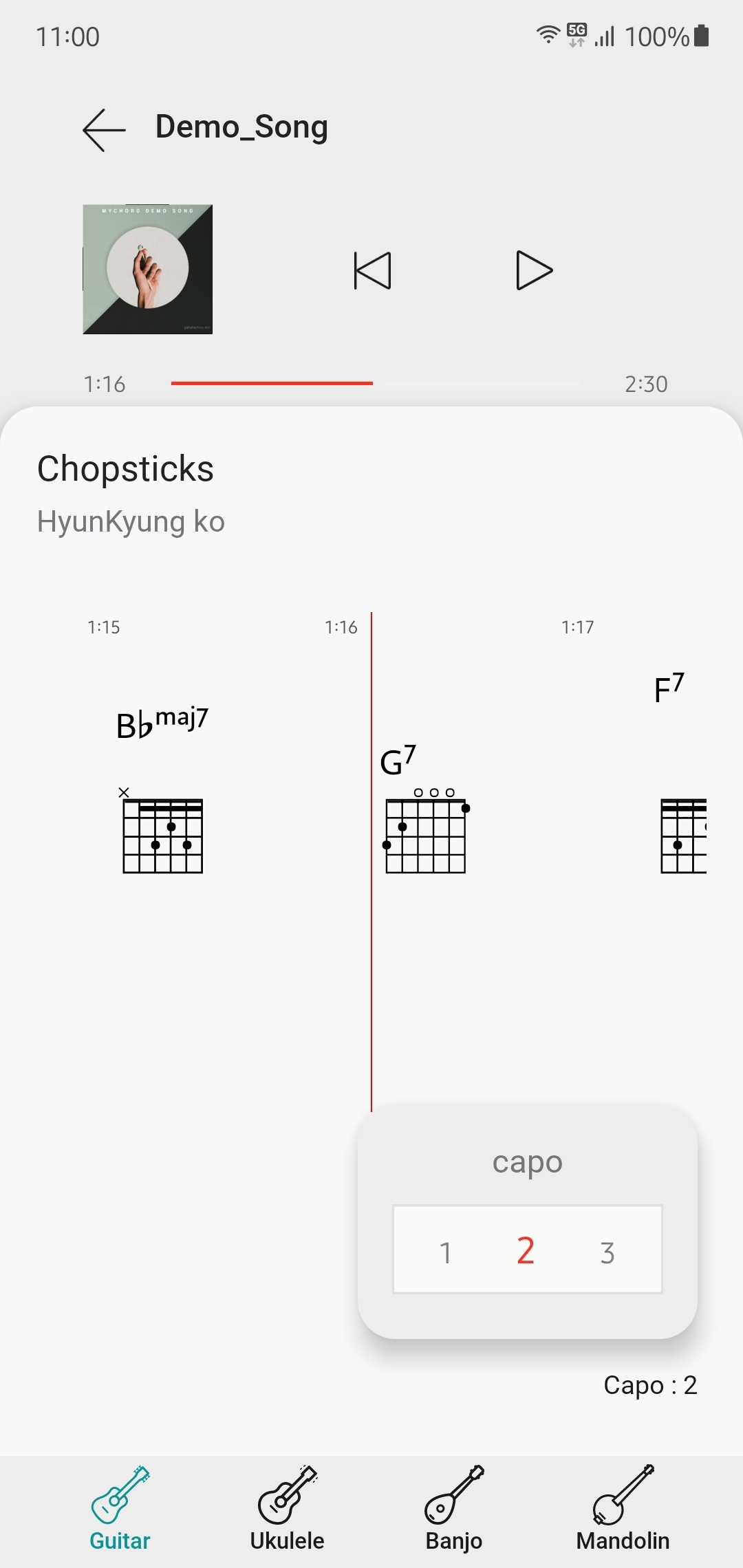 اسکرین شات 4 برنامه MyChord - chord for any music