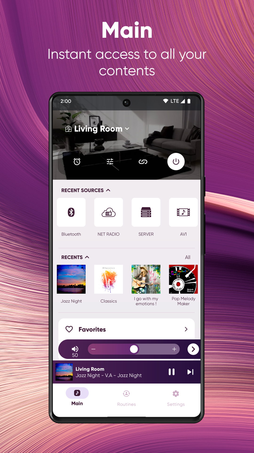 اسکرین شات 1 برنامه MusicCast Controller