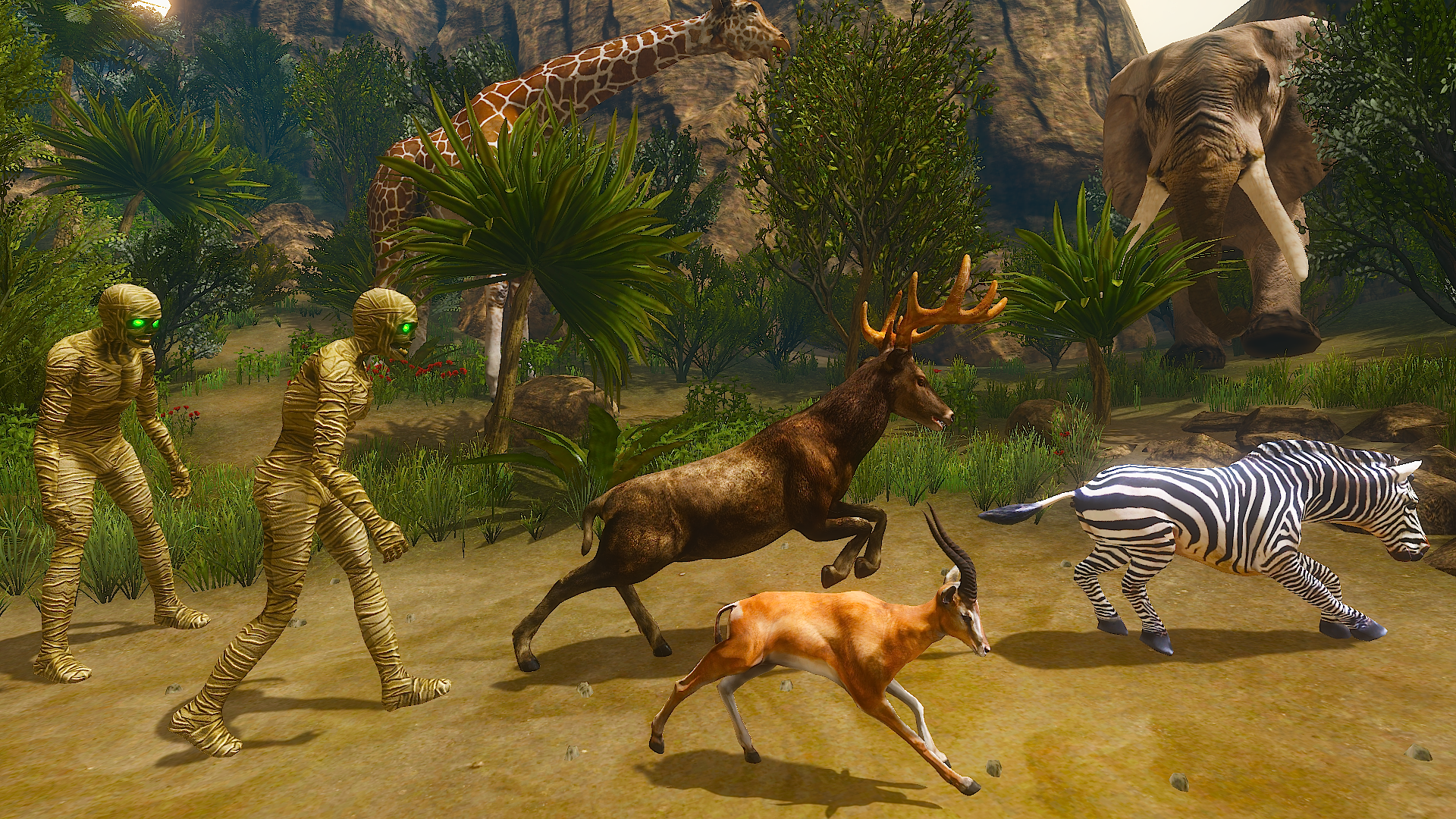 اسکرین شات 1 بازی Mummy vs Wild Life Simulator