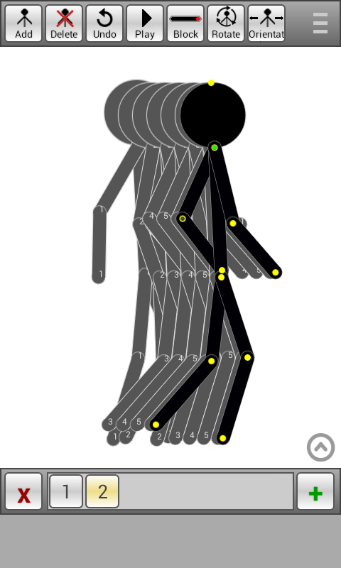 اسکرین شات 2 برنامه Stickman Animator