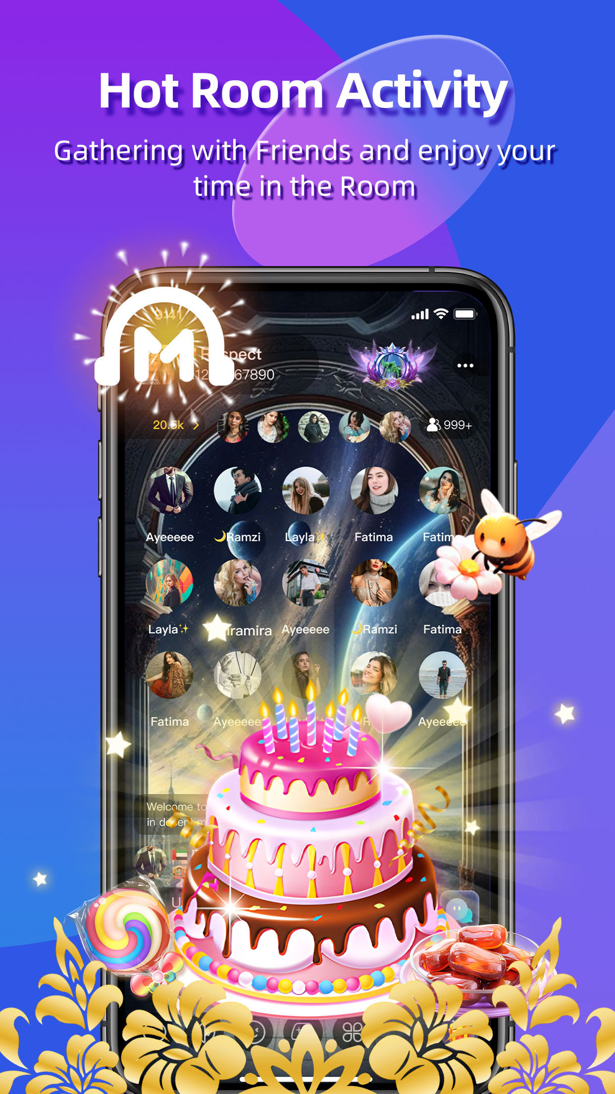 اسکرین شات 2 برنامه Mr7ba - Chat Room & Live