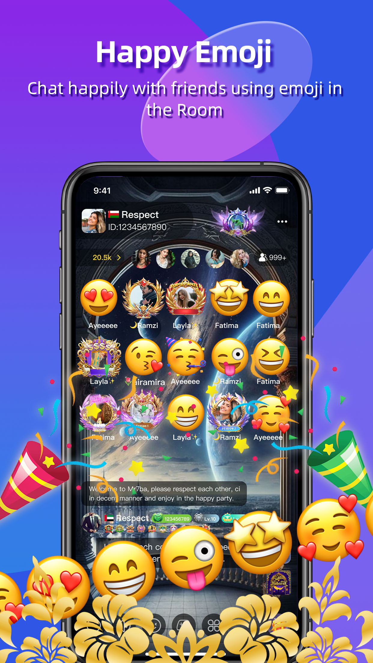 اسکرین شات 3 برنامه Mr7ba - Chat Room & Live