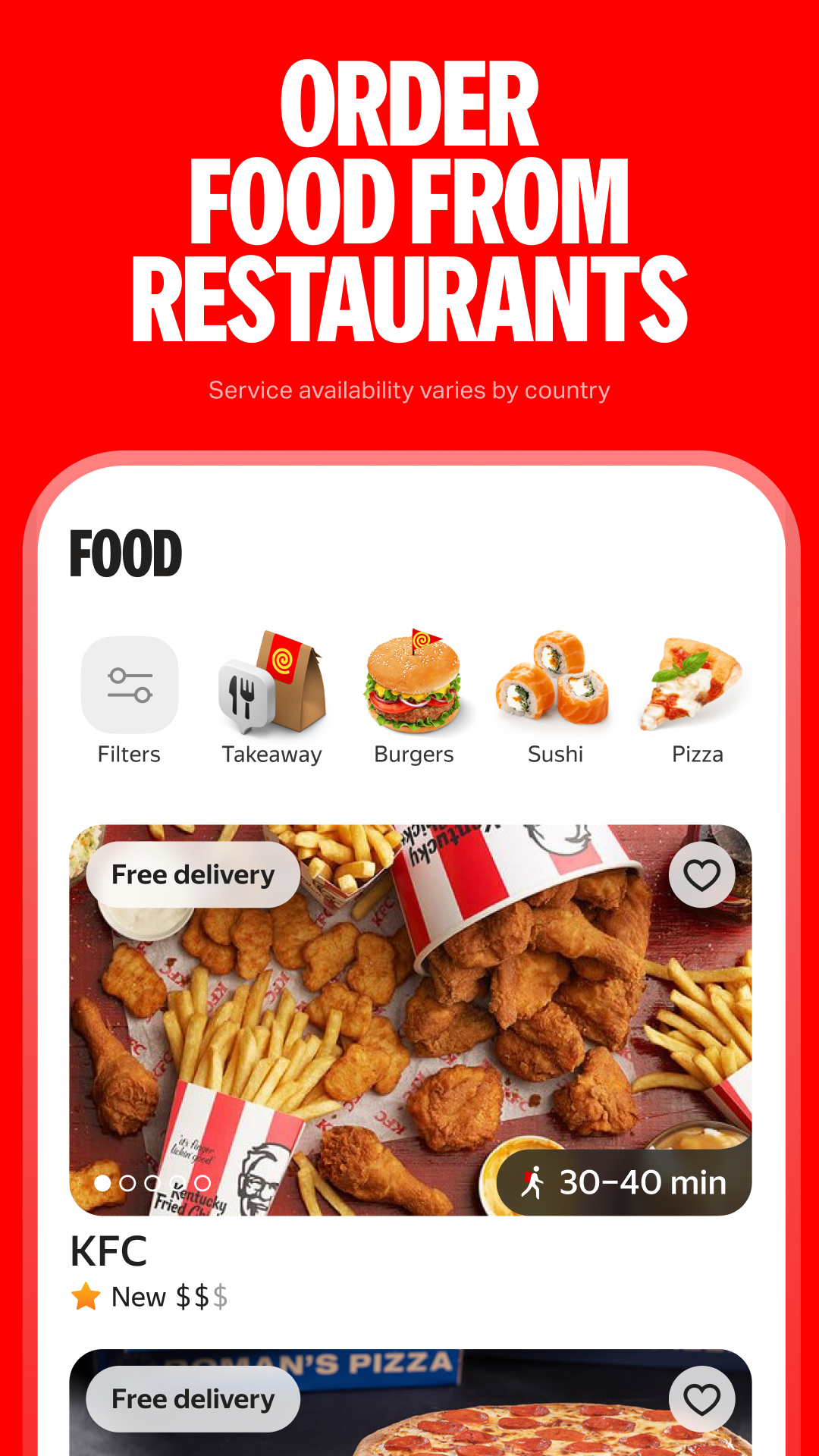 اسکرین شات 4 برنامه Yango: taxi, food, delivery