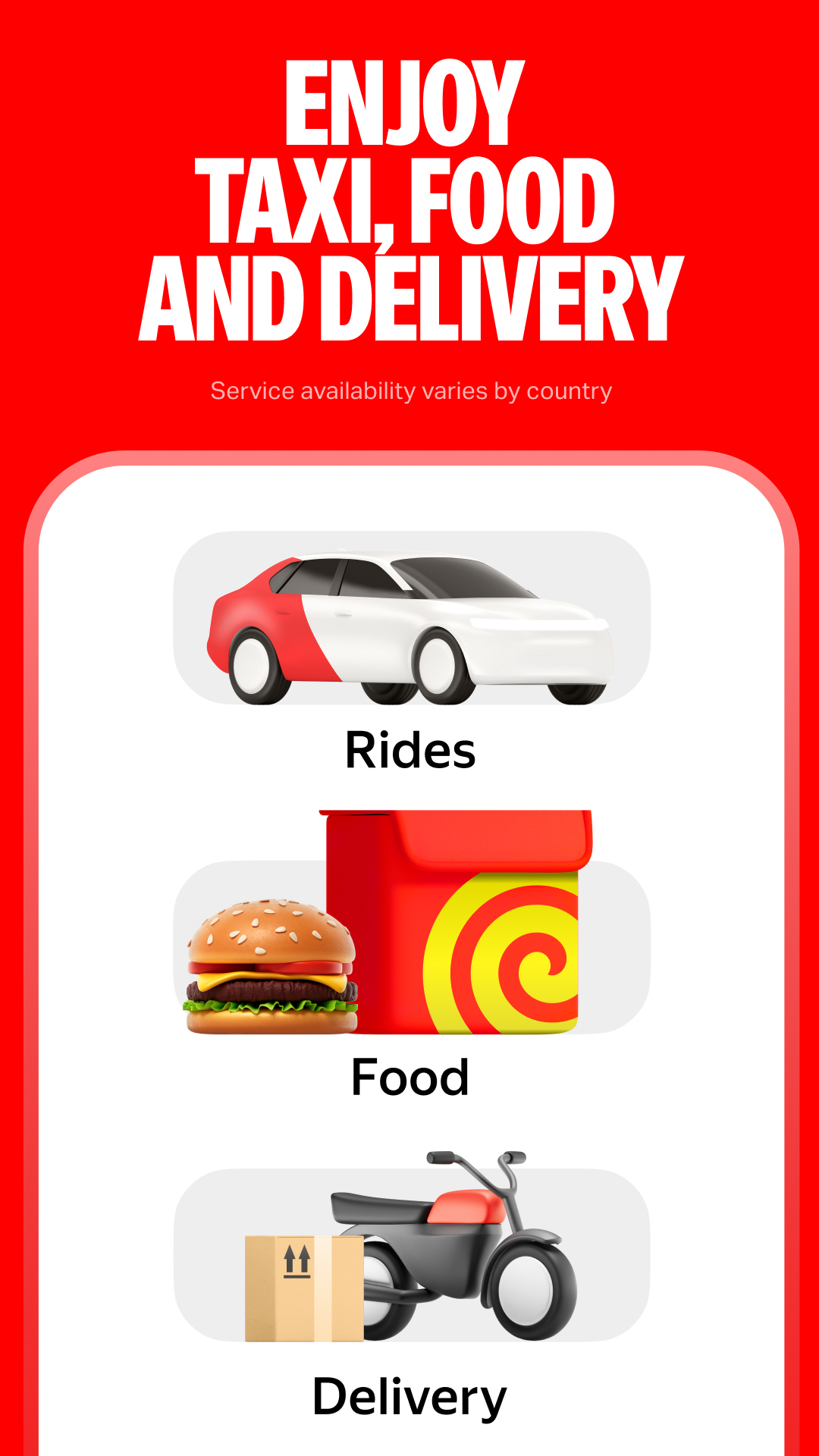 اسکرین شات 2 برنامه Yango: taxi, food, delivery