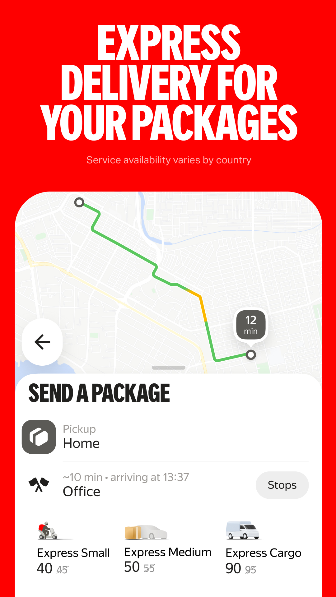 اسکرین شات 5 برنامه Yango: taxi, food, delivery