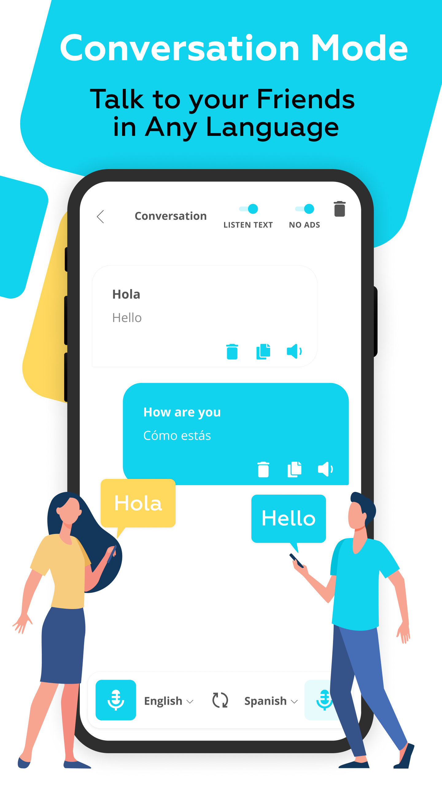 اسکرین شات 4 برنامه Voice Translator All Languages