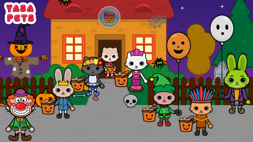 اسکرین شات 1 بازی Yasa Pets Halloween