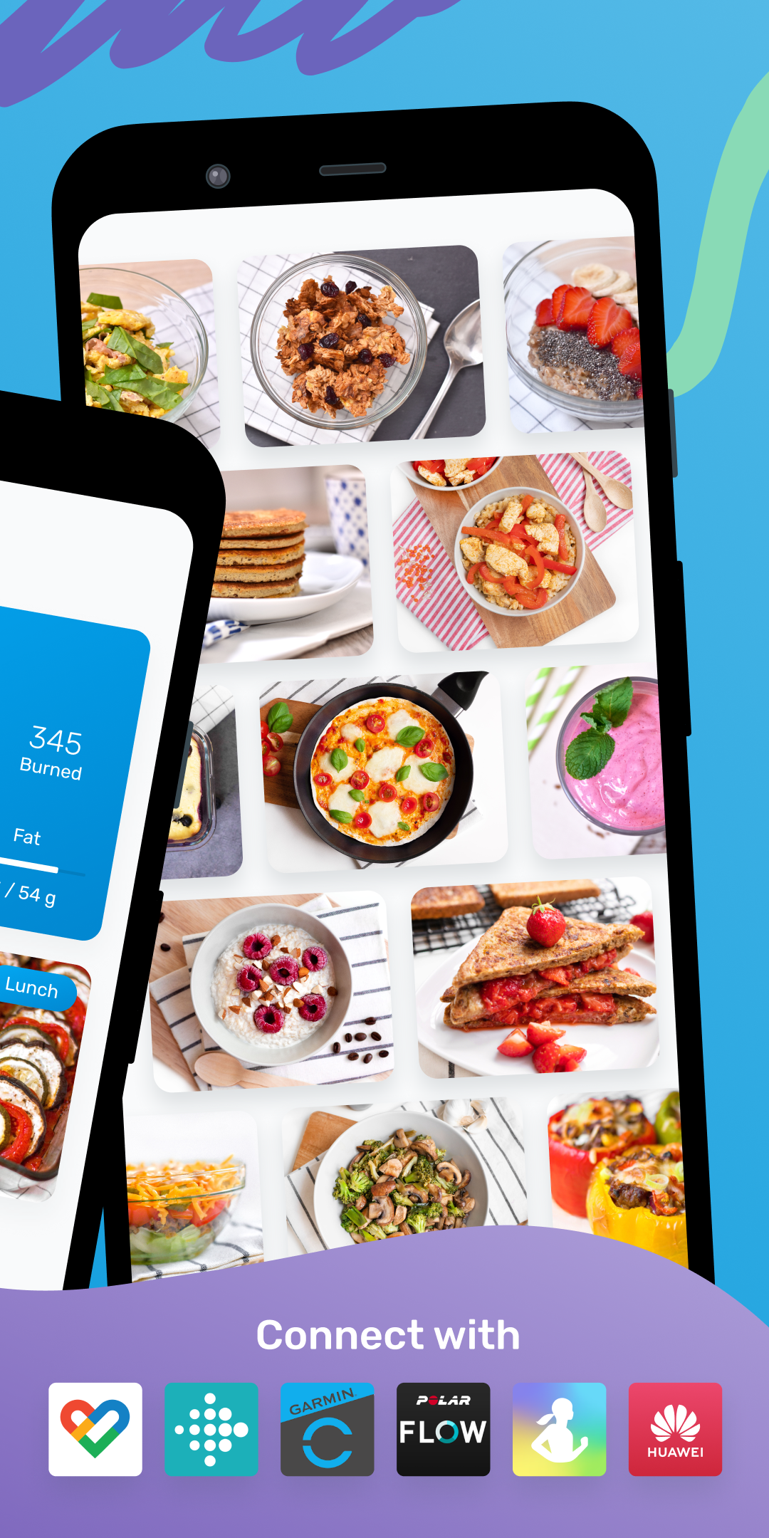 اسکرین شات 2 برنامه YAZIO Food & Calorie Counter