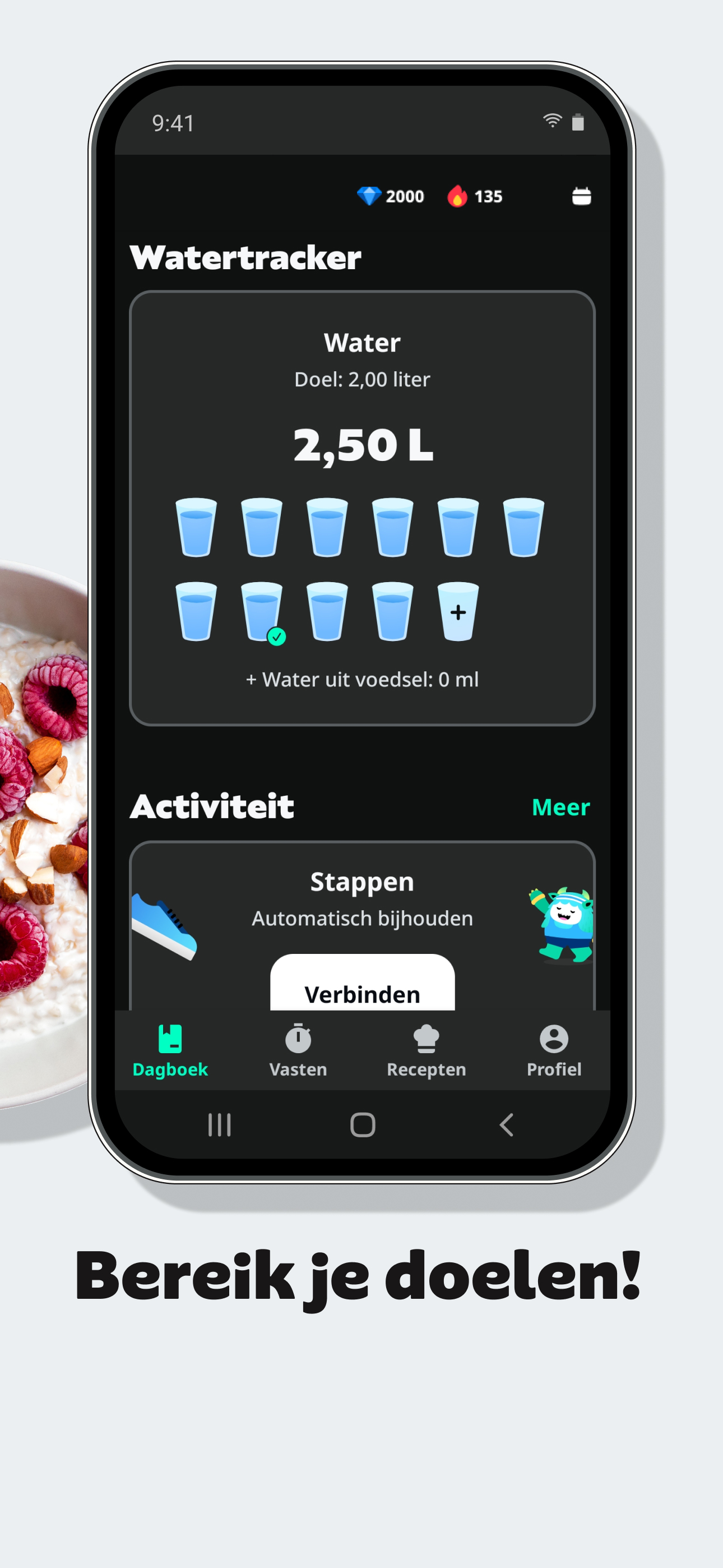 اسکرین شات 5 برنامه Yazio: calorieënteller