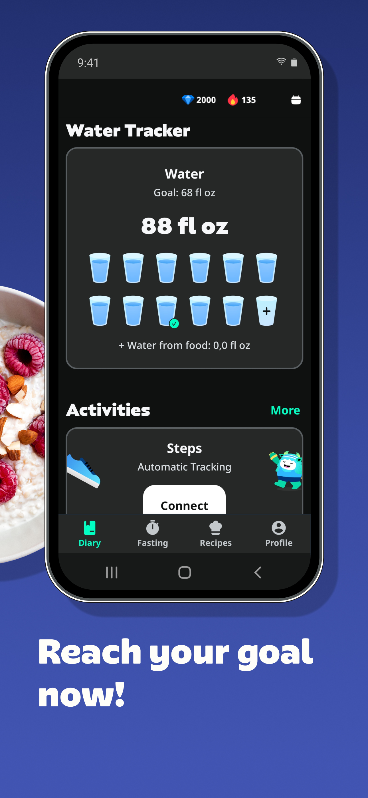 اسکرین شات 5 برنامه Yazio: AI Calorie Tracker