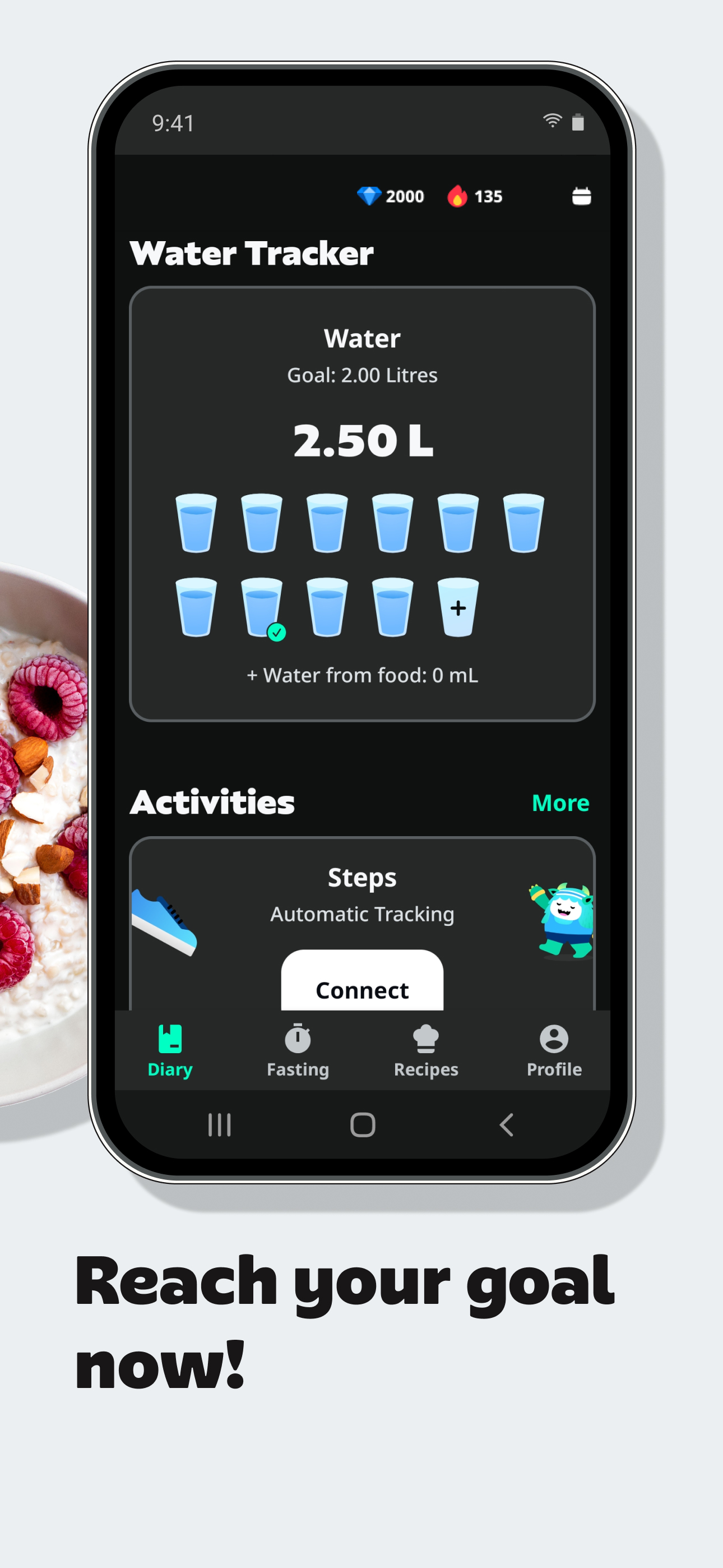 اسکرین شات 5 برنامه Yazio: AI Calorie Tracker