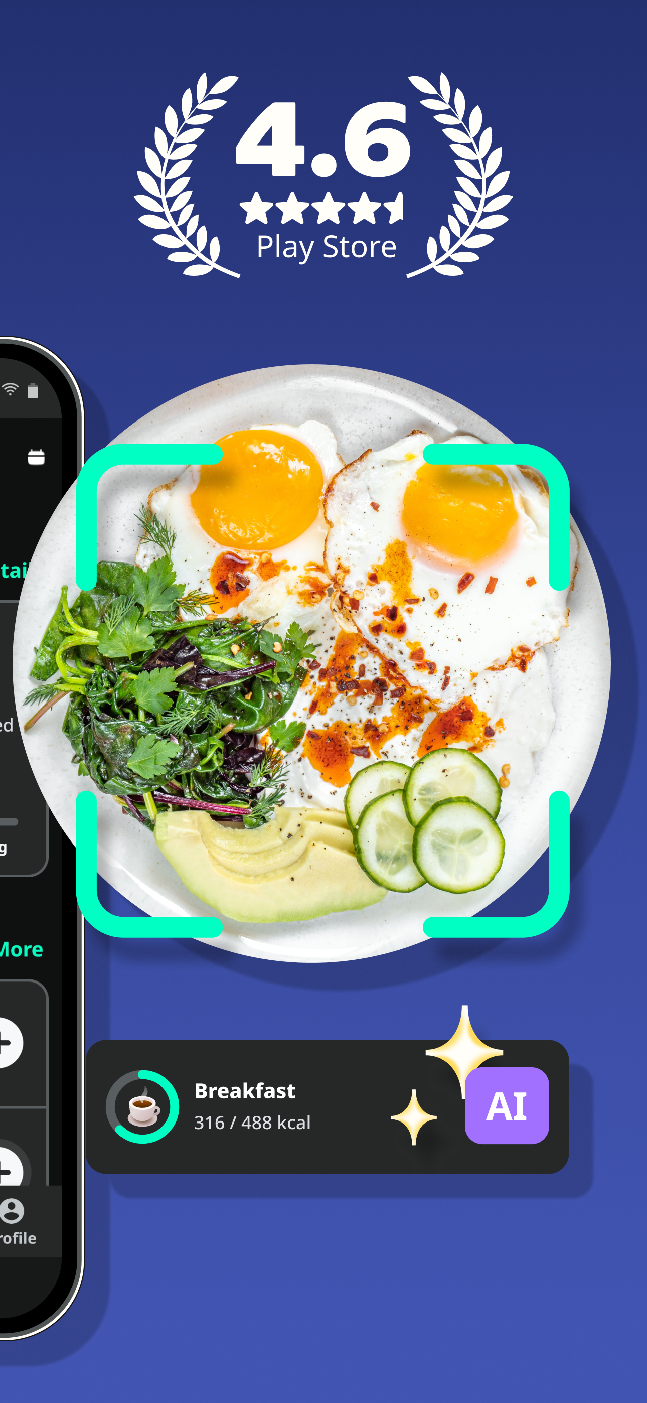 اسکرین شات 2 برنامه Yazio: AI Calorie Tracker