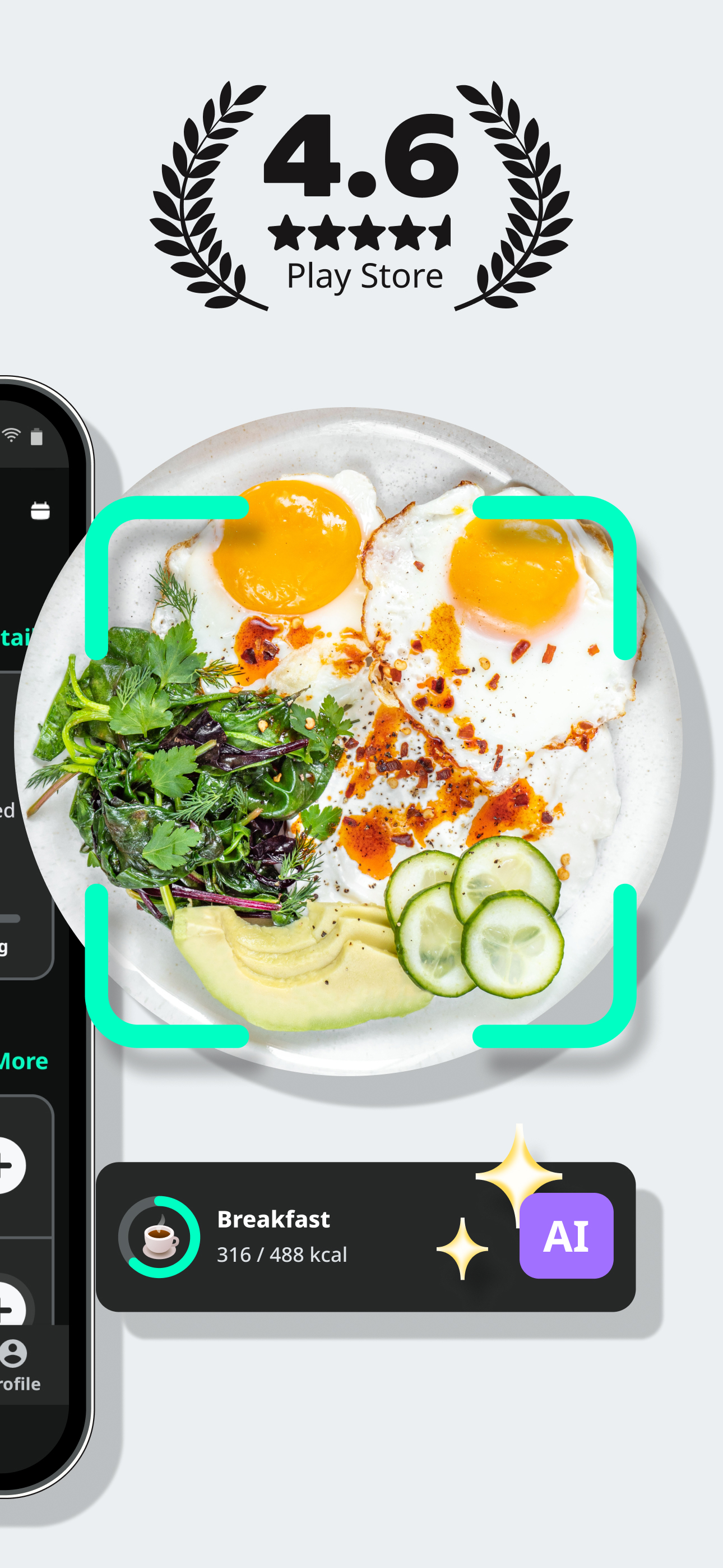 اسکرین شات 2 برنامه Yazio: AI Calorie Tracker