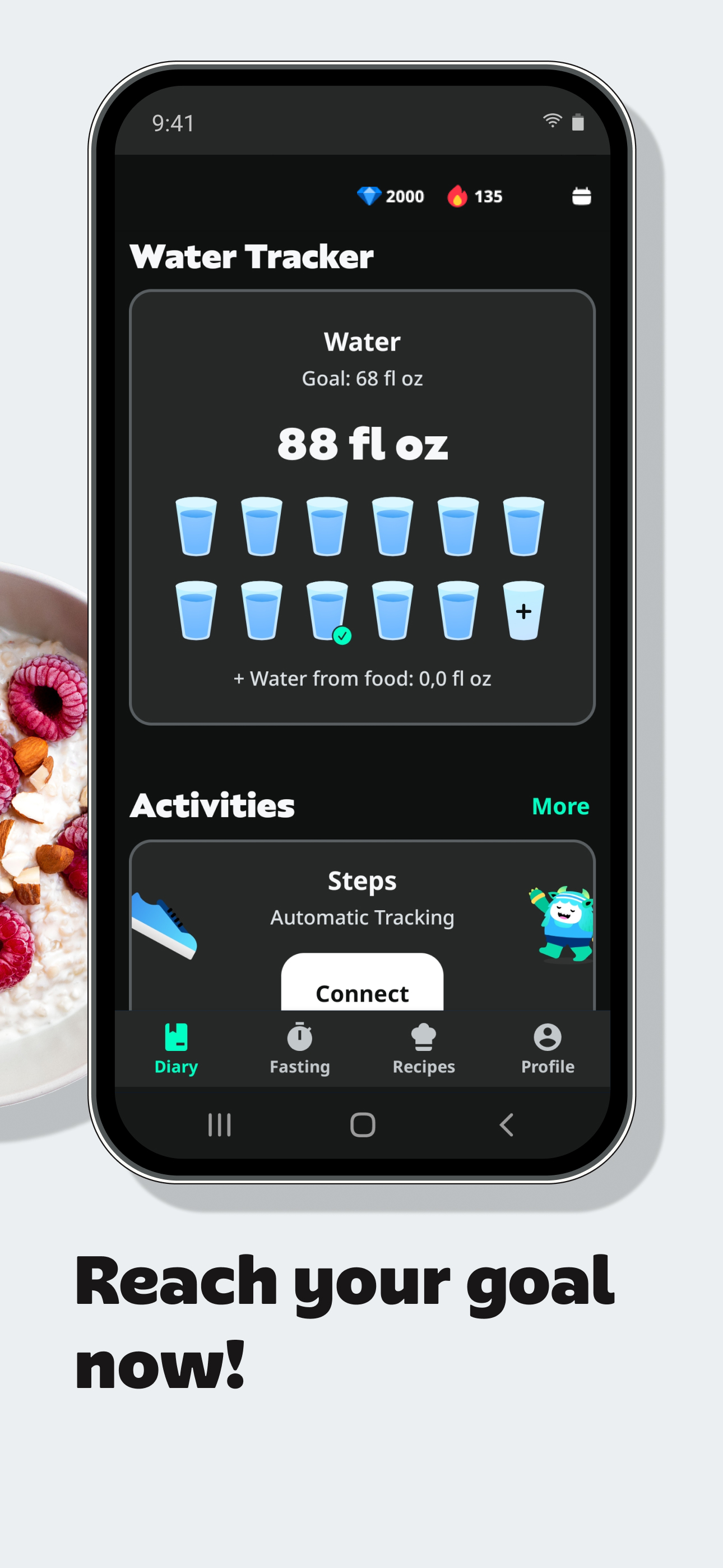 اسکرین شات 5 برنامه Yazio: AI Calorie Tracker