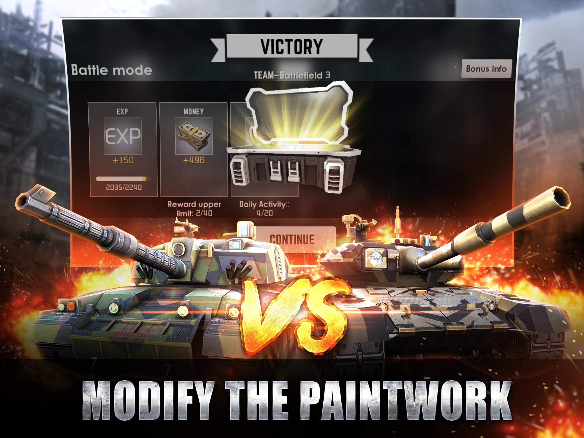 اسکرین شات 5 بازی Tank Strike - battle online