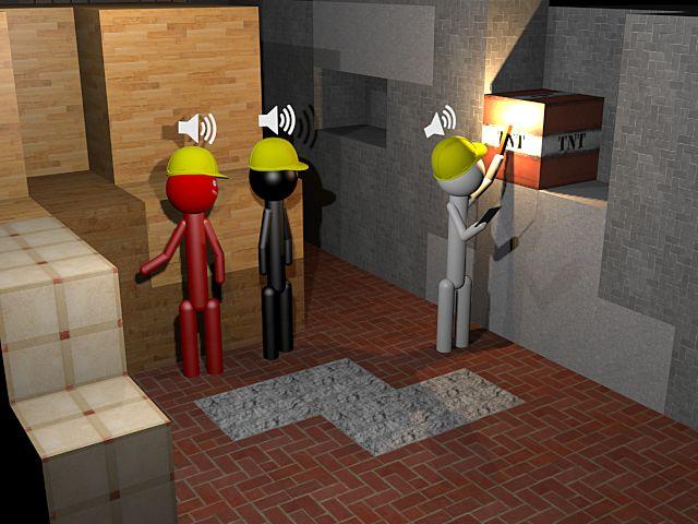 اسکرین شات 1 برنامه ② Stickman Demolition Team