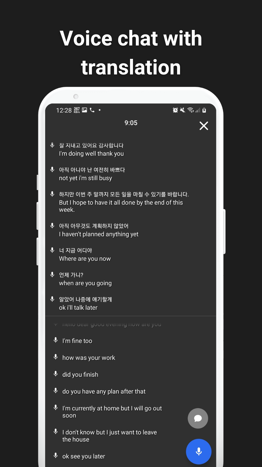 اسکرین شات 5 برنامه Swift Translate: All Chat Apps
