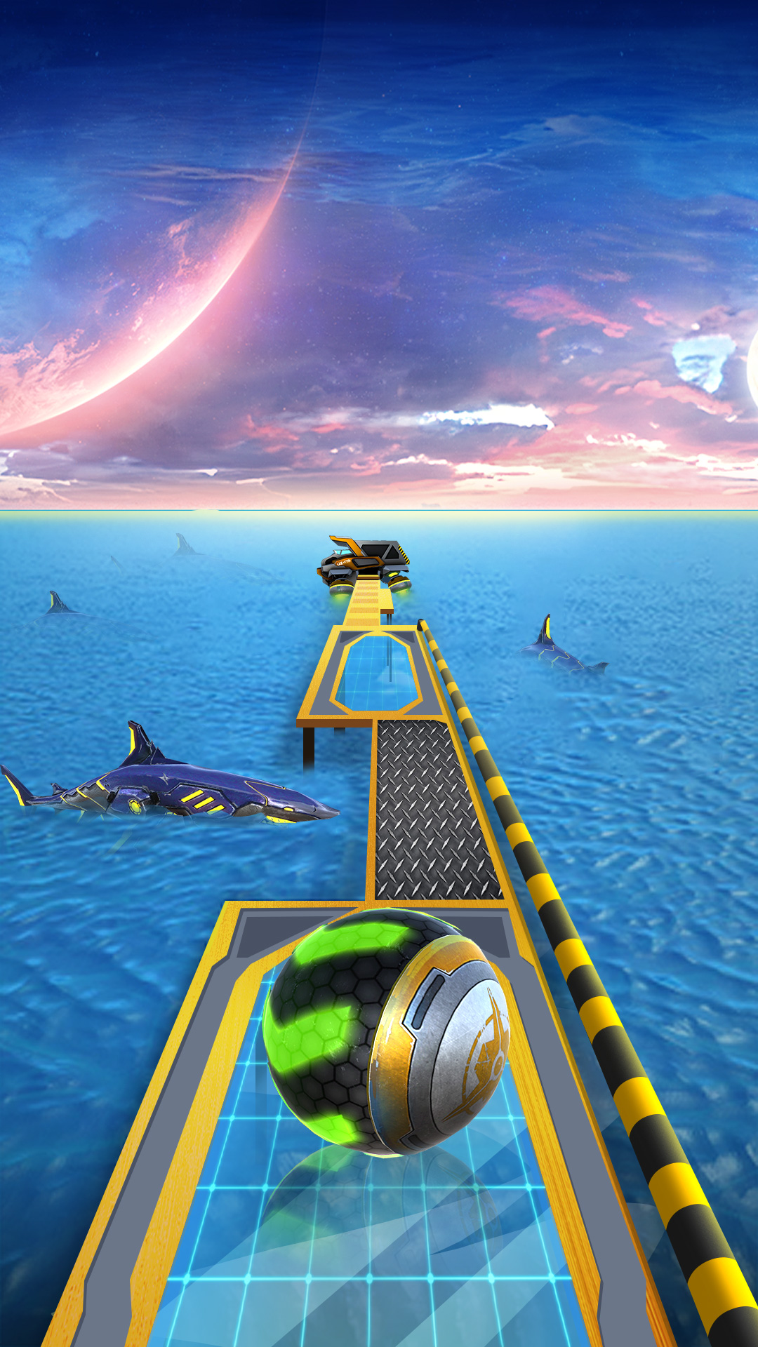 اسکرین شات 2 بازی Space Rolling Balls Race