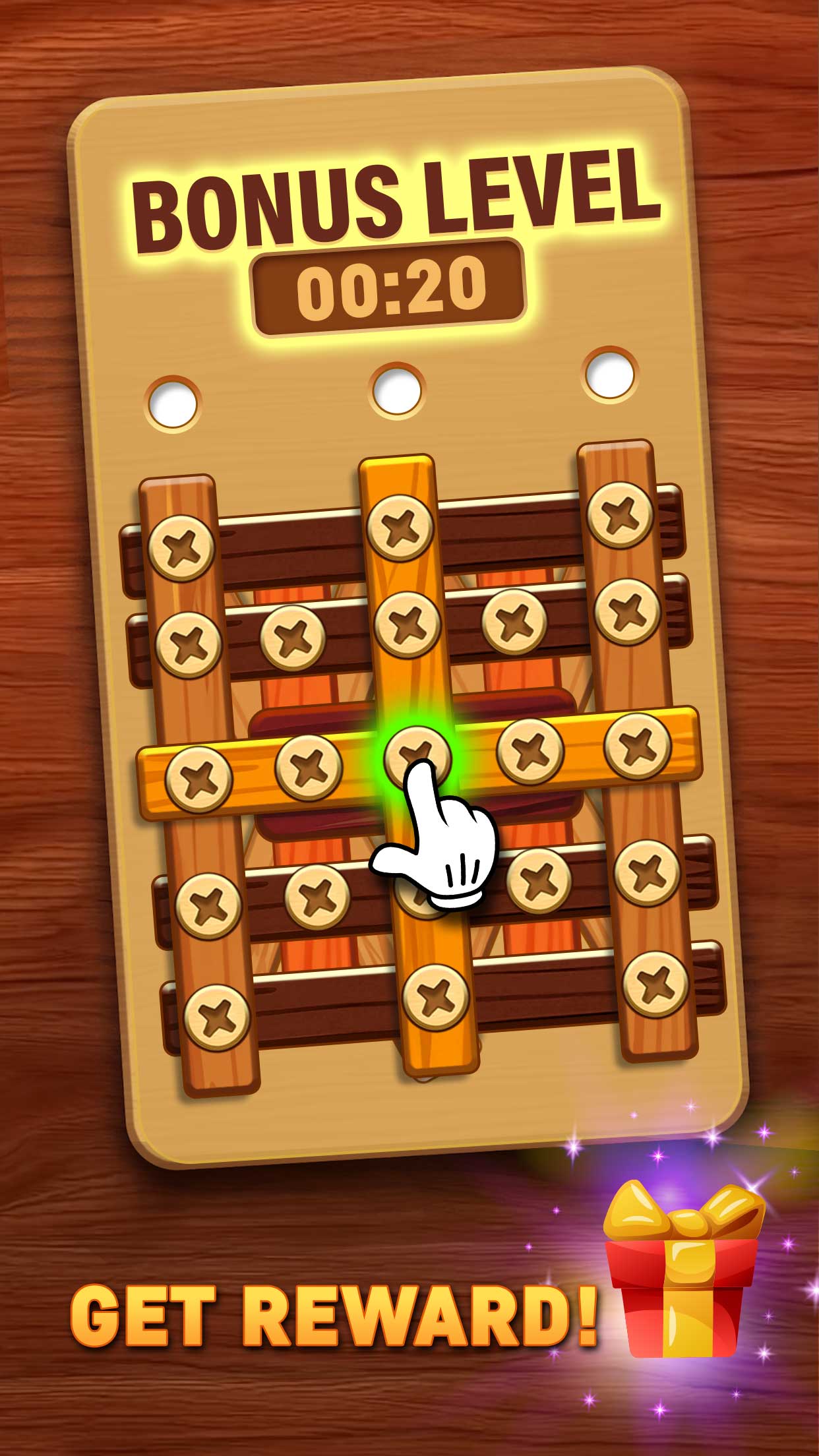اسکرین شات 5 برنامه Wood Nuts & Bolts: Unscrew Pin