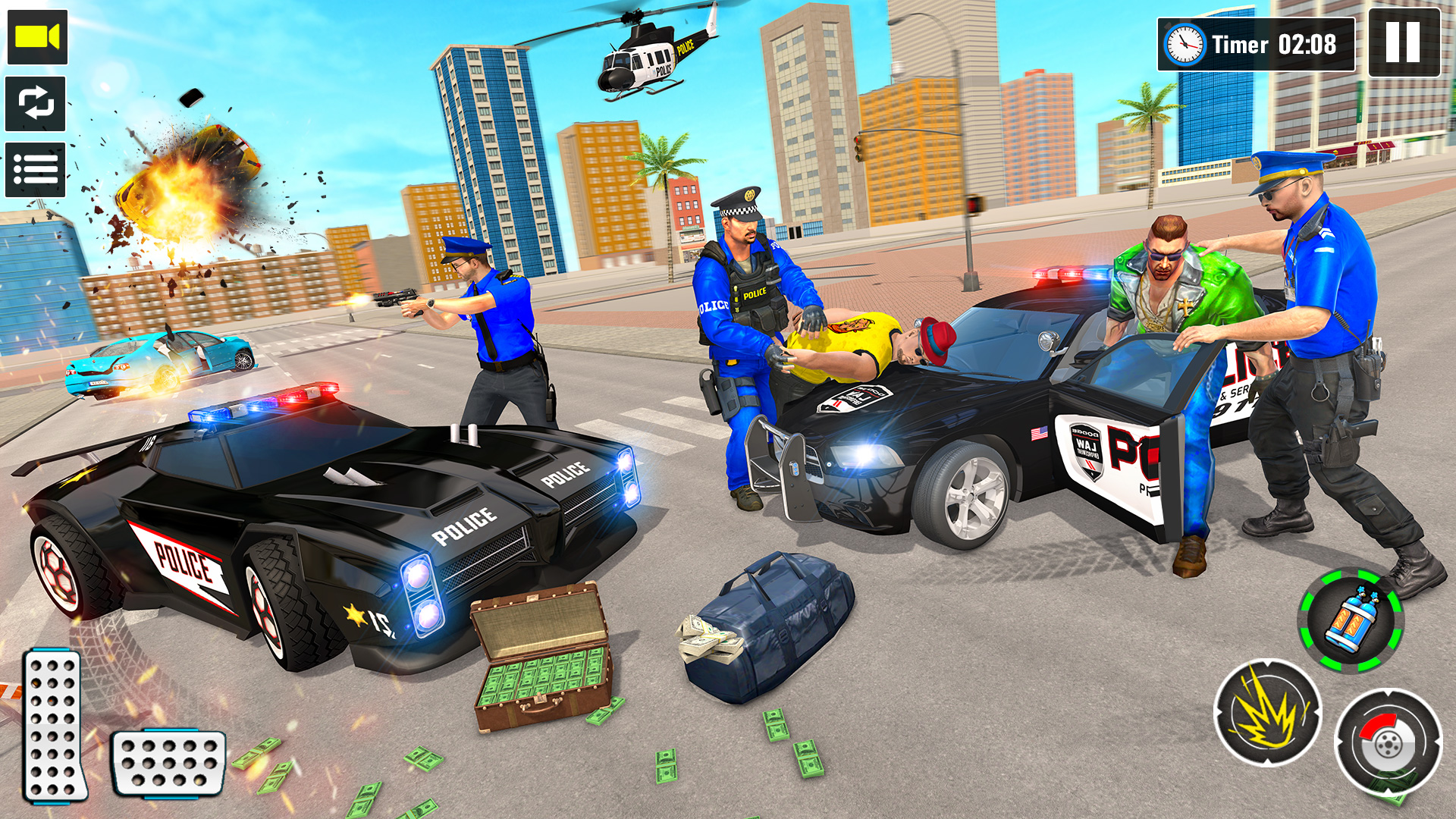 اسکرین شات 3 بازی Police Car Chase Shooting Game