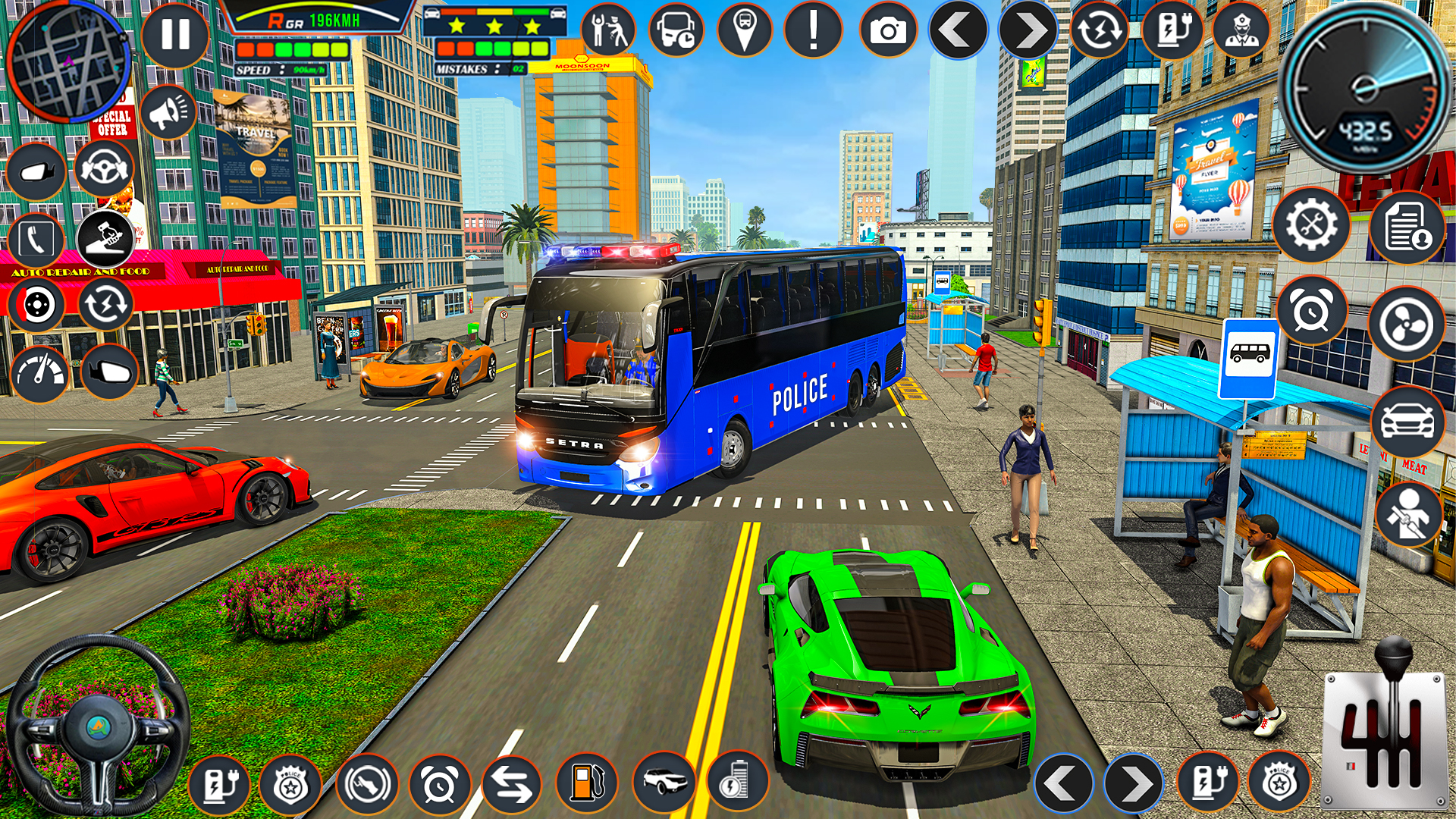 اسکرین شات 1 بازی City Bus Simulator Bus Game 3D