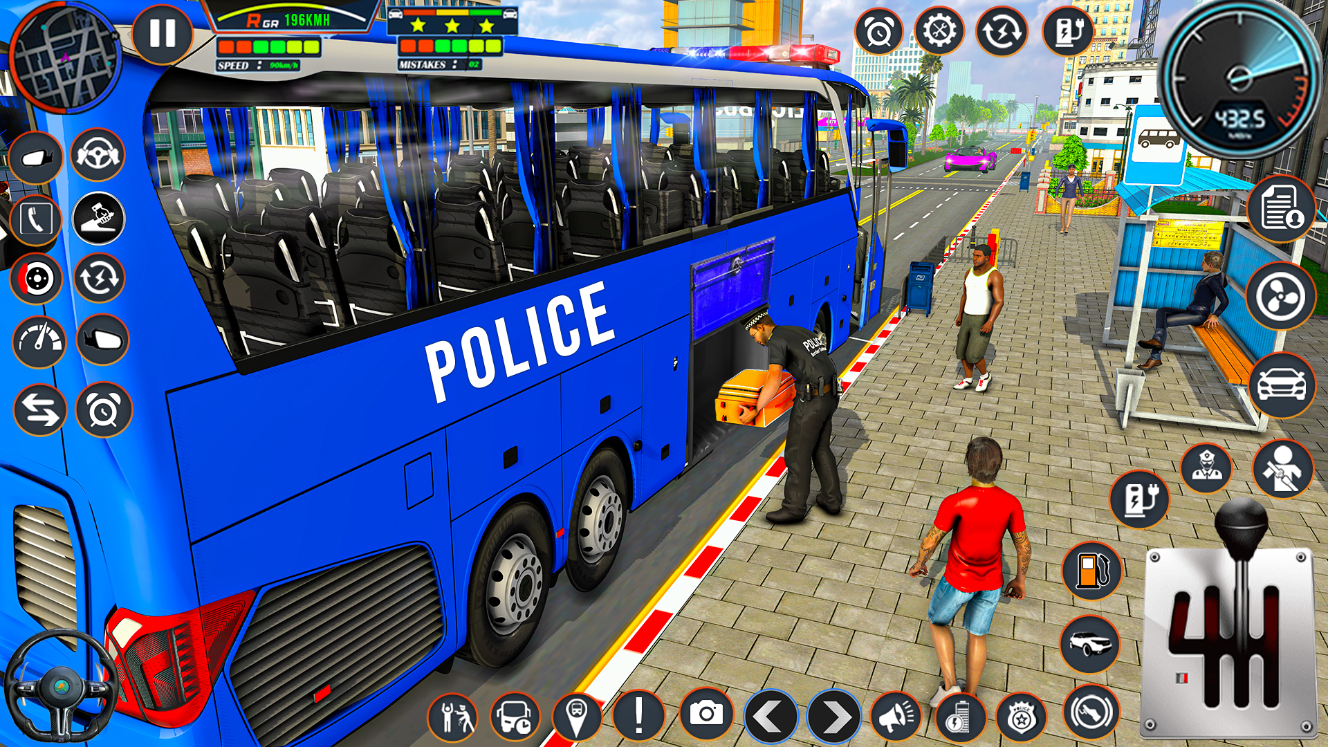 اسکرین شات 2 بازی City Bus Simulator Bus Game 3D