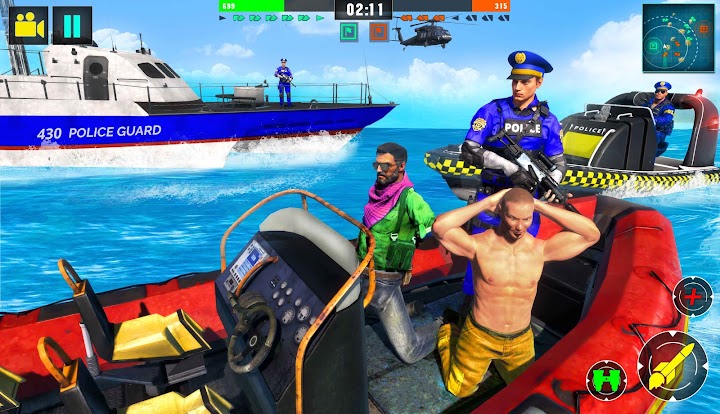 اسکرین شات 8 برنامه Police Speed Boat Gangster Chase