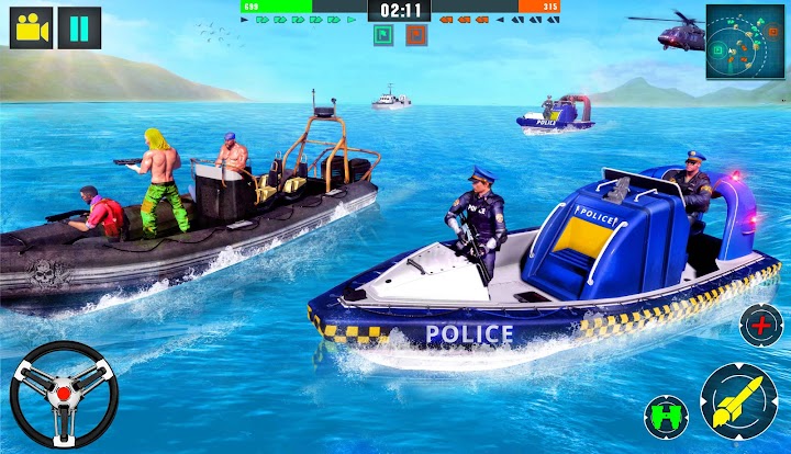 اسکرین شات 7 برنامه Police Speed Boat Gangster Chase
