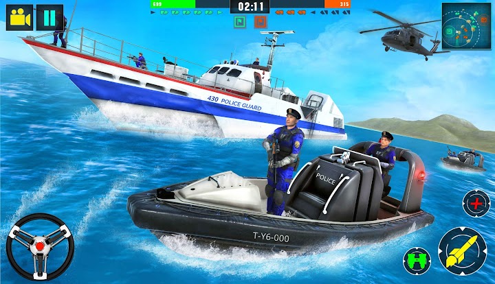 اسکرین شات 5 برنامه Police Speed Boat Gangster Chase